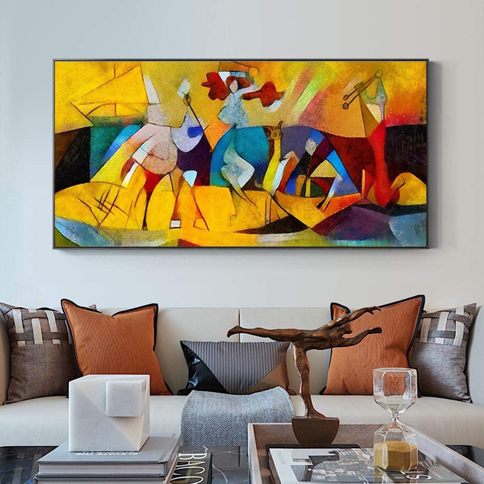 Abstract Picasso Famous Painting Modern Posters and Prints Canvas Painting Print Wall Art for Living Room Home Decor 80x160cm Frameless…