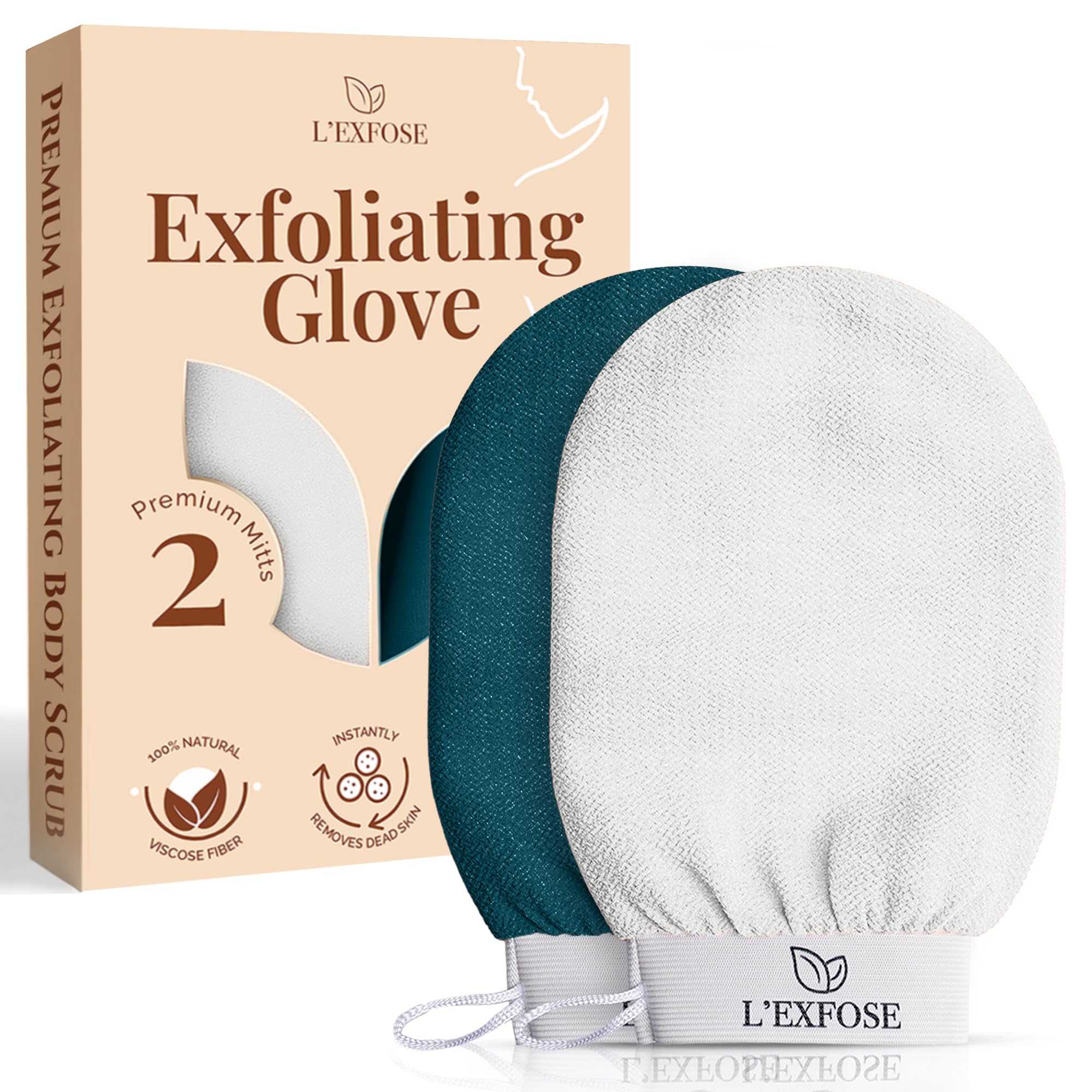 Amazon.com: L'Exfose Kessa Hammam Deep Exfoliating Glove for