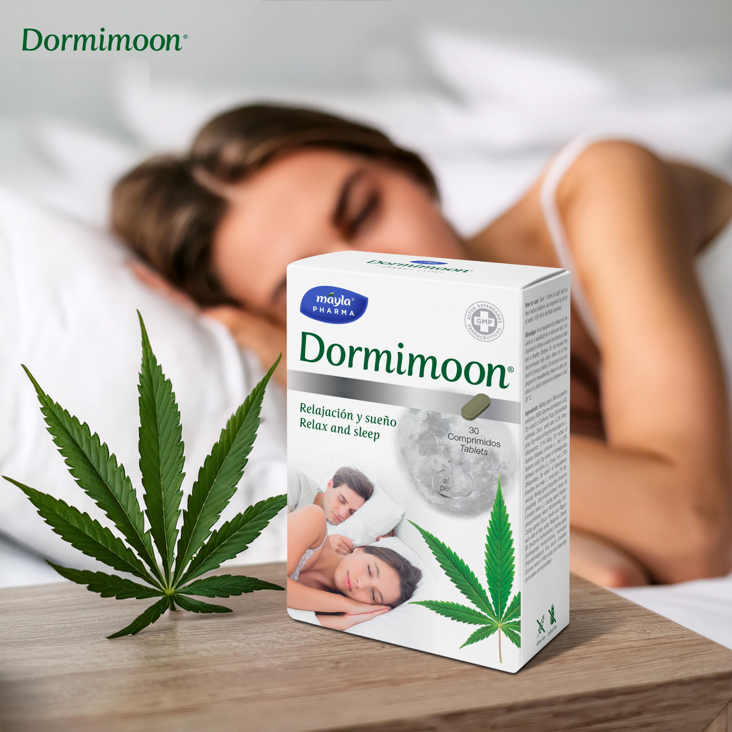 Aceite de Semillas de Cáñamo + Melatonina + Valeriana + Pasiflora + Lúpulo + Amapola de California + Ashwagandha + Vitamina B3 y B6 | 30 Comprimidos | Relajación y Sueño | 1 Toma al Día
