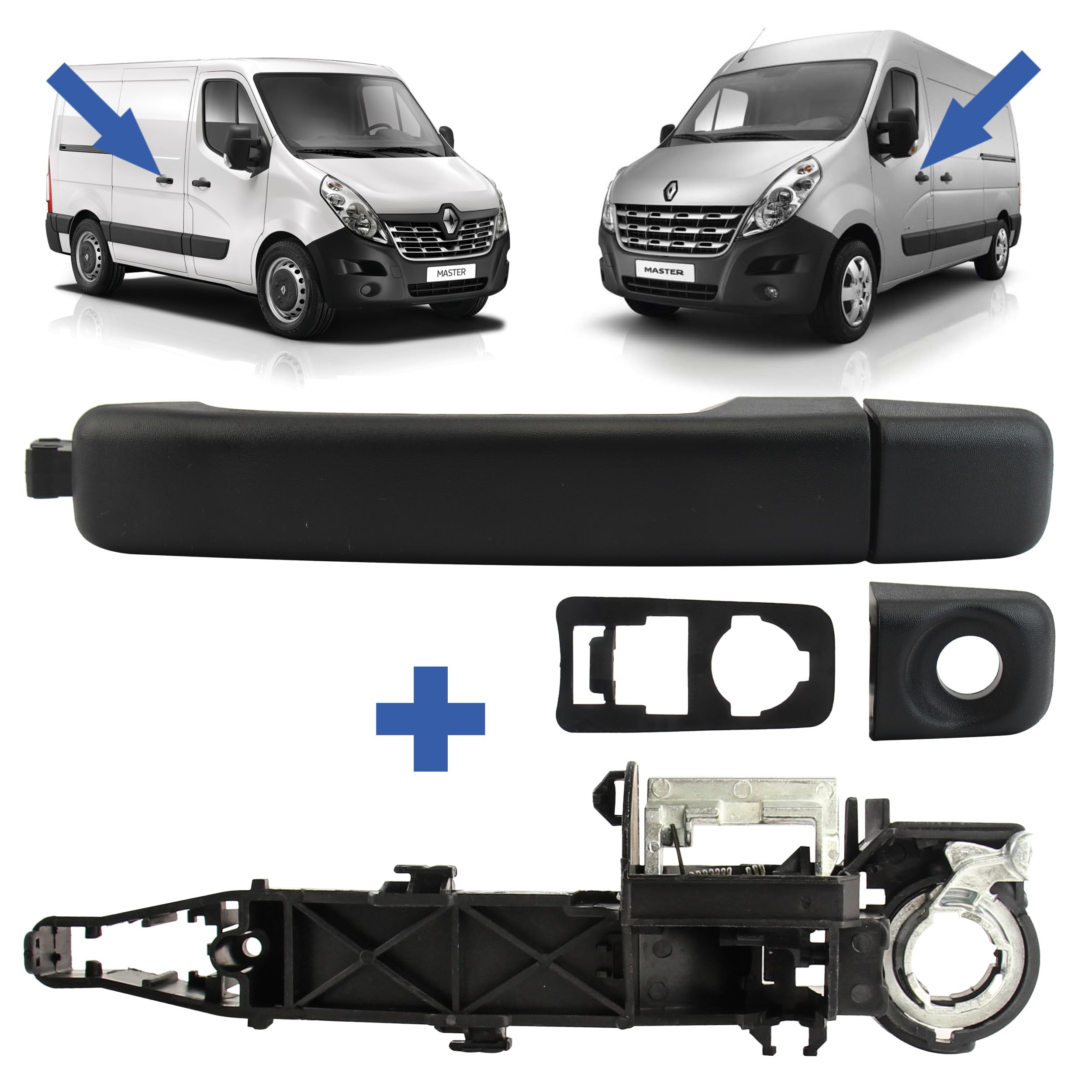 STARKIT PERFORMANCE Maniglia + supporto compatibile per Master 3, Movano B e Nissan NV400 (dal 2010) ANTERIORE SINISTRO (lato conducente) o PORTA LATERALE DESTRA (lato passaggero) 806078197R