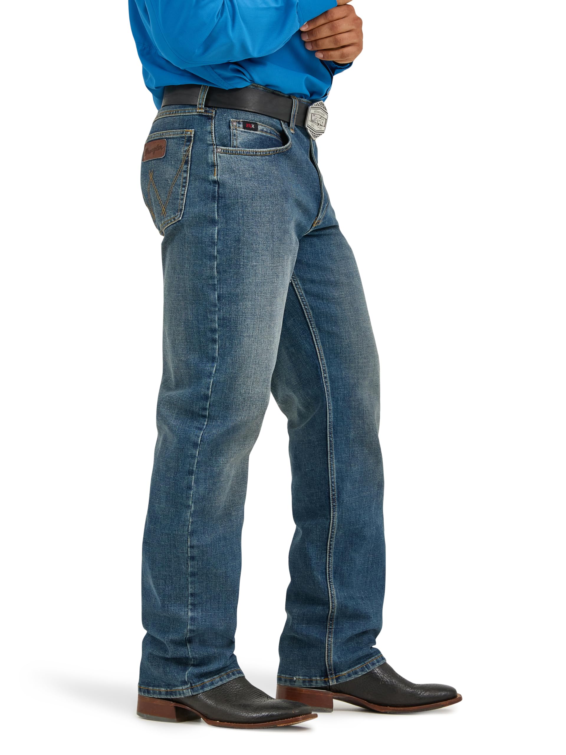 Wrangler Men's 20x Competition Active Flex Relaxed Fit Jean Jeans