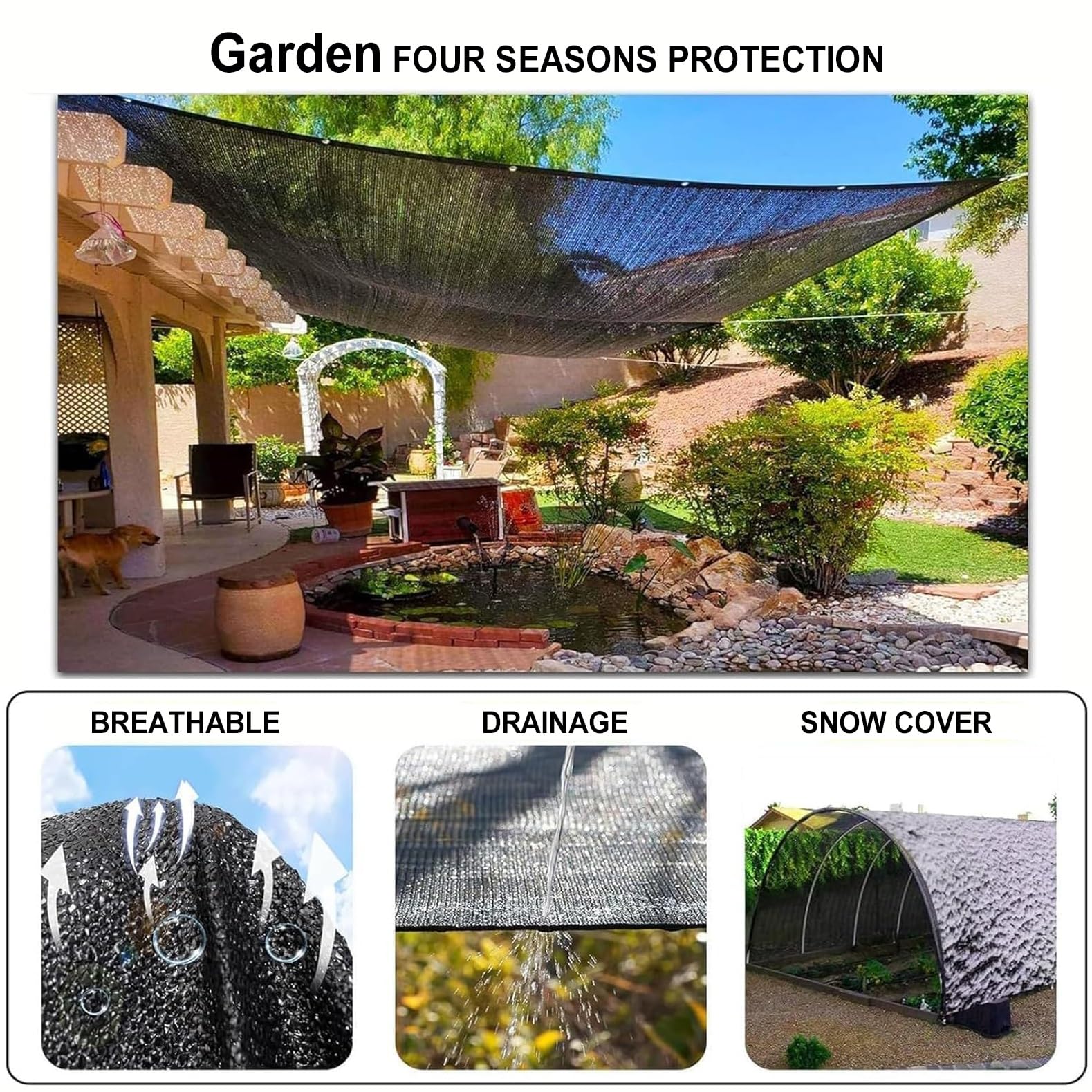 Filet Protection Piscine Rectangulaires,Filet pour Piscine 4x8m,Bâche Protections Piscines Hors-Sol,Couverture Volet Piscine,Filets Protection piscines pour Bloquer Feuilles Morte(4x8m(13x26ft))