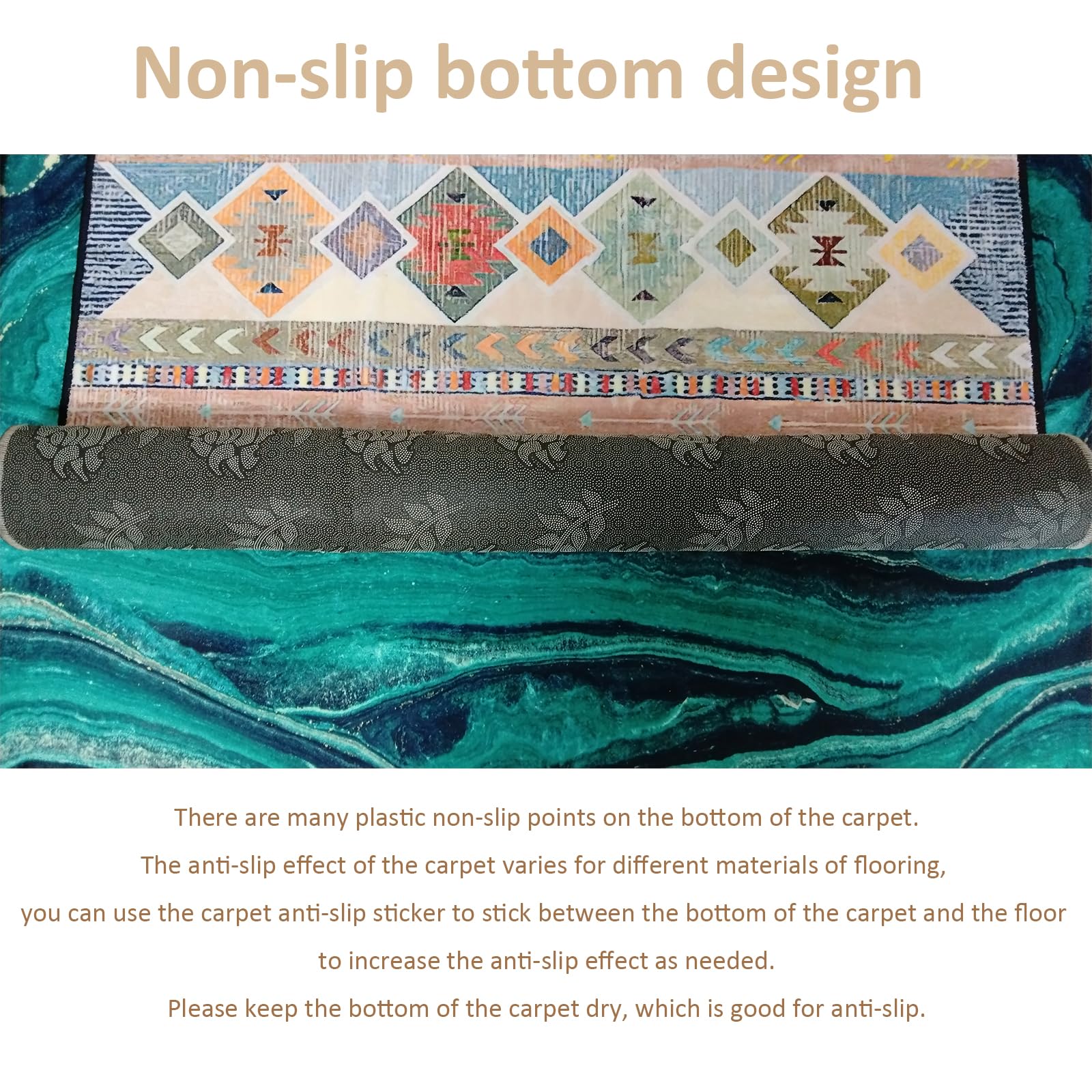 Korte Pool Vloerkleden voor Woonkamer Tapijten Boho Wasbaar Grote