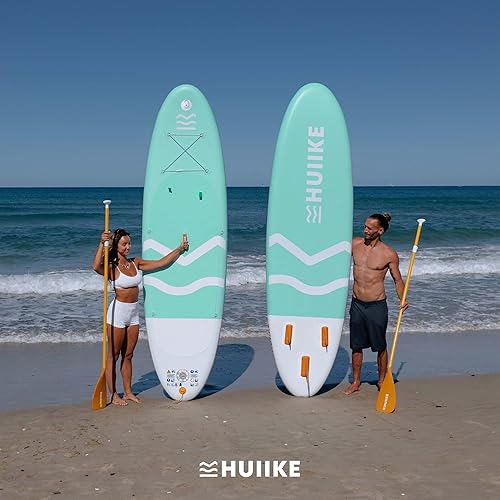 Miniatura 8 de HUIIKE Tabla de Paddle Inflable para Adultos con Accesorios Incluidos, Remo, Aletas, Bomba. Tabla de Stand Up Paddle de Gran Estabilidad y Paquete