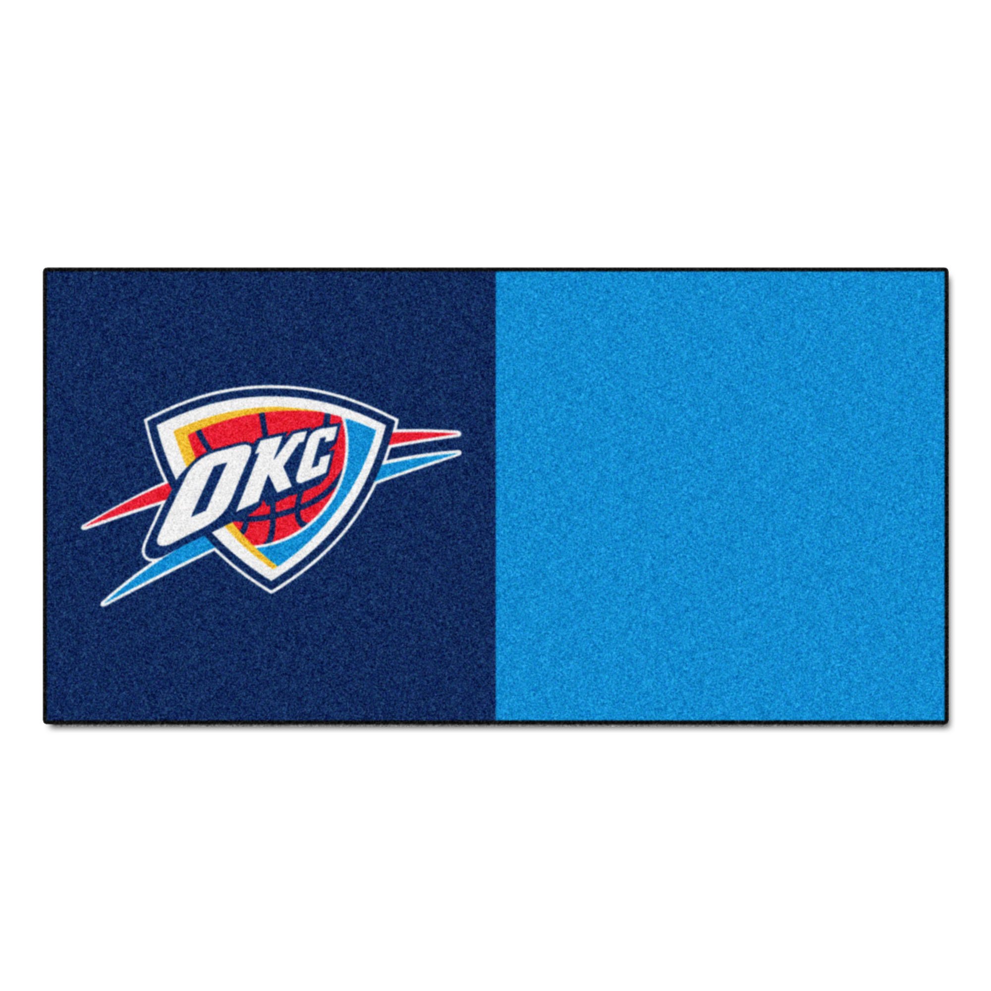 FANMATS NBA Oklahoma City Thunder Nylon Face Team Carpet Tiles