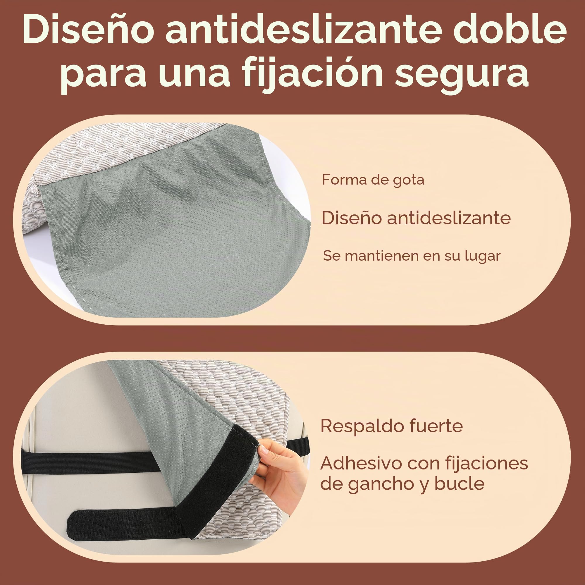 Almohada cervical de espuma viscoelástica para sillón relax – Reposacabezas ergonómico contra el dolor de cuello, soporte de cabeza y cuello para dormir de lado, antideslizante y ajustable