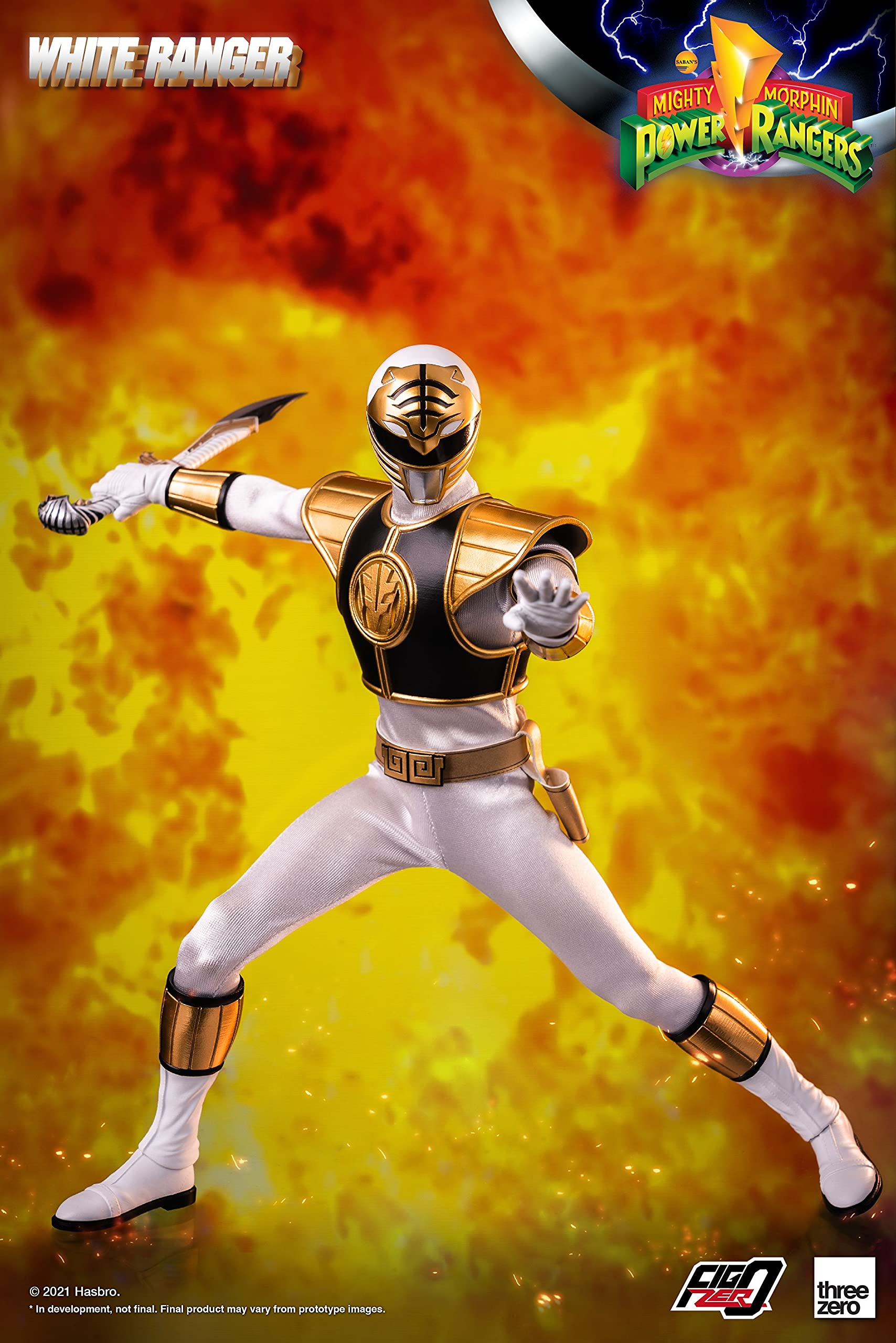 Figurine ThreeZero Figzero – Mighty Morphin Black Ranger 1/6 (neuf Sous Blister)