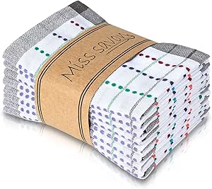 Set 6 Strofinacci Pasquali In Cotone - Con Conigli E Fiori - 50x70cm - Foto 9