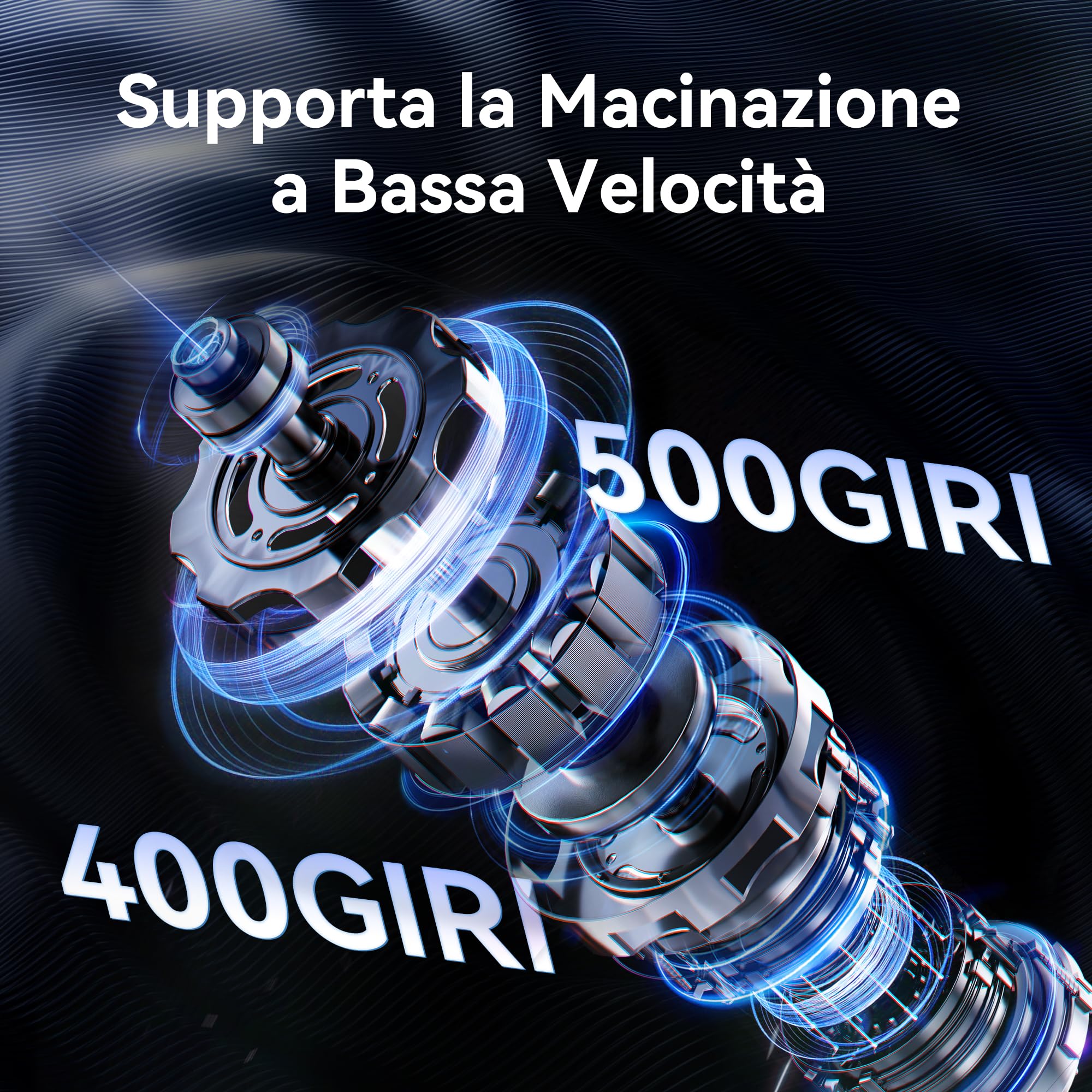 HIBREW Macinacaffè Bava Conica, Espresso Grinder Single Dose con 36 Macinature Regolabile, Capacità di 50g chicchi, Lega di Alluminio, Adatto per Espresso/Pour Over/Bocca/Turco/Goccia