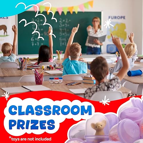 Miniatura 8 de Máquina expendedora de cápsulas, cápsulas translúcidas de bellota vacías 30 piezas de 1.1 pulgadas, recarga de cápsulas de máquina de chicles a