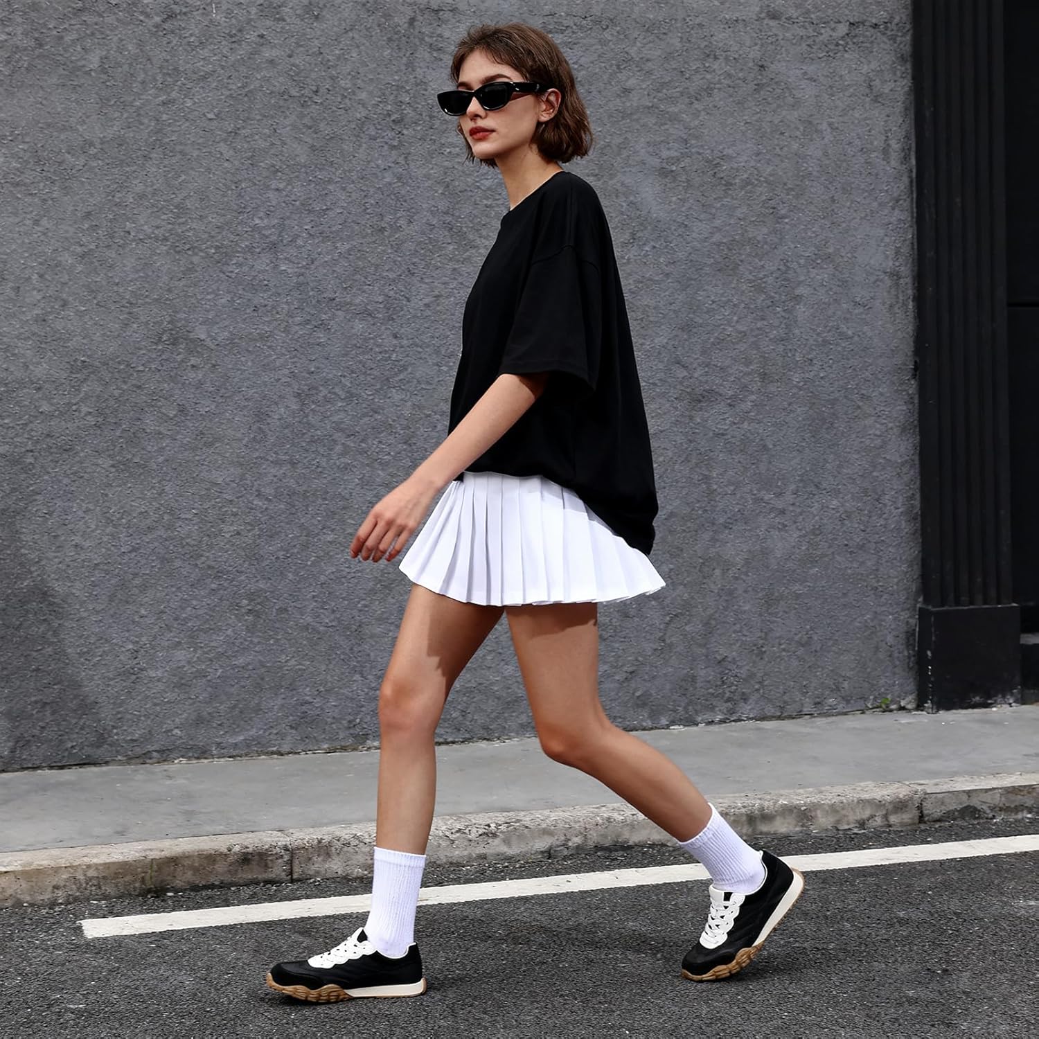 COOLLULU Women Casual Sneakers Lightweight with Foam Insole Running Walking Shoes-Non-Slip Comfortable Lace Up Fashion Sneakers for Women Trendy - Image 9