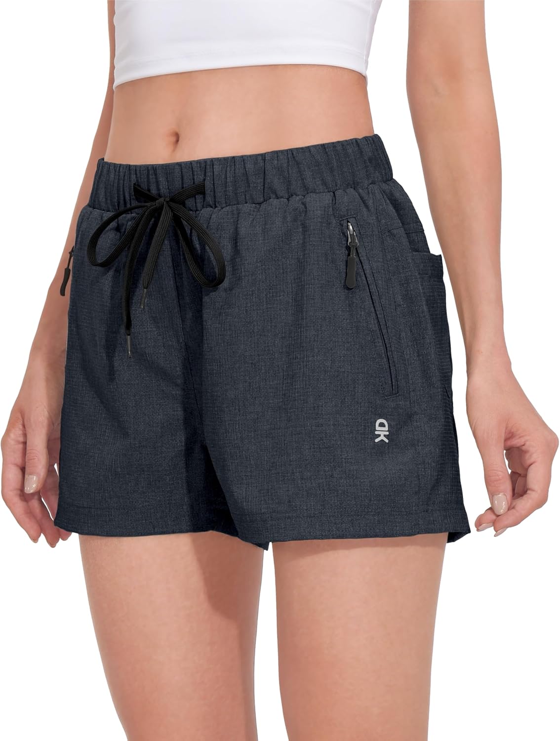 Little Donkey Andy Women's 3 inch Hiking Shorts Quick Dry Lightweight Summer Athletic Shorts with Zipper Pockets