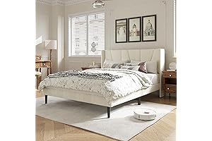 Elegance Personified: Full Size Bed with Enchanting Headboard