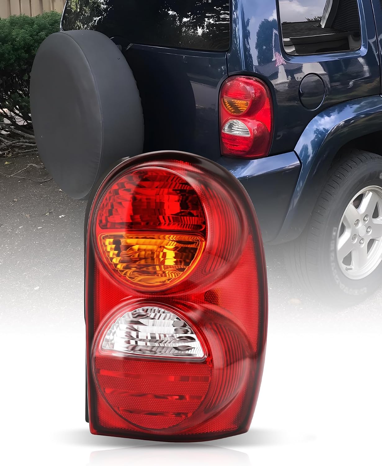 Right Tail Light Assembly for 2002-2004 Jeep Liberty Passenger Side