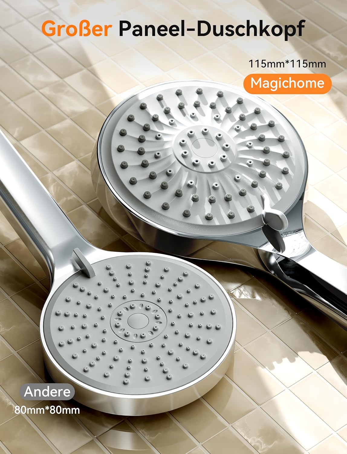 Zuhanyfej műszaki részletei