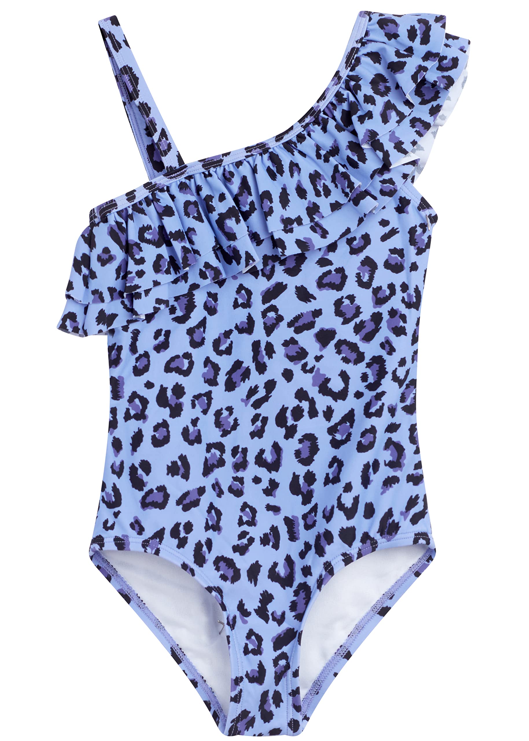 Kanu Surf Girls Morgan Floral Ruffle 1-Shoulder 1-Piece Swimsuit