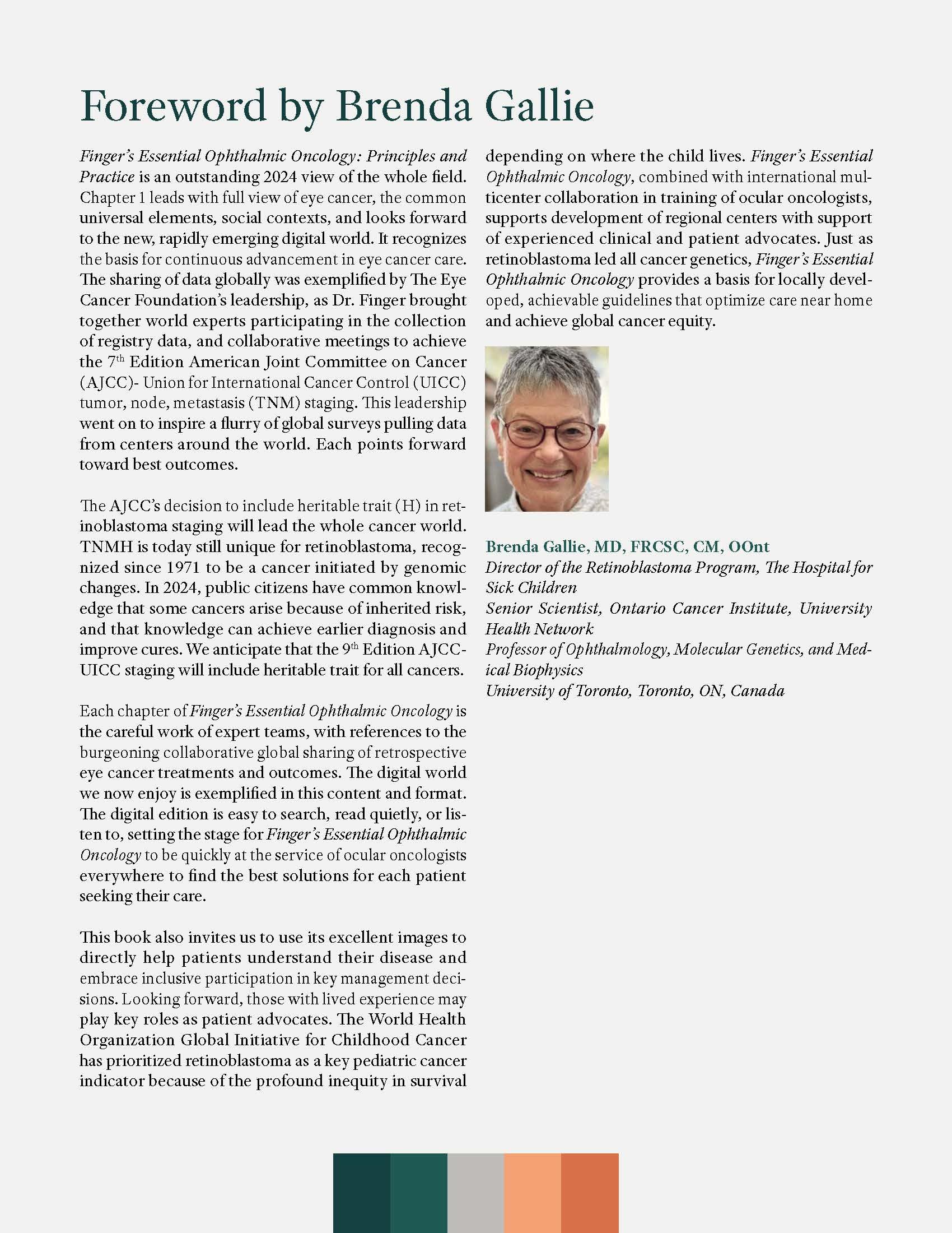Finger's Essential Oncología Oftálmica: Principios y Práctica