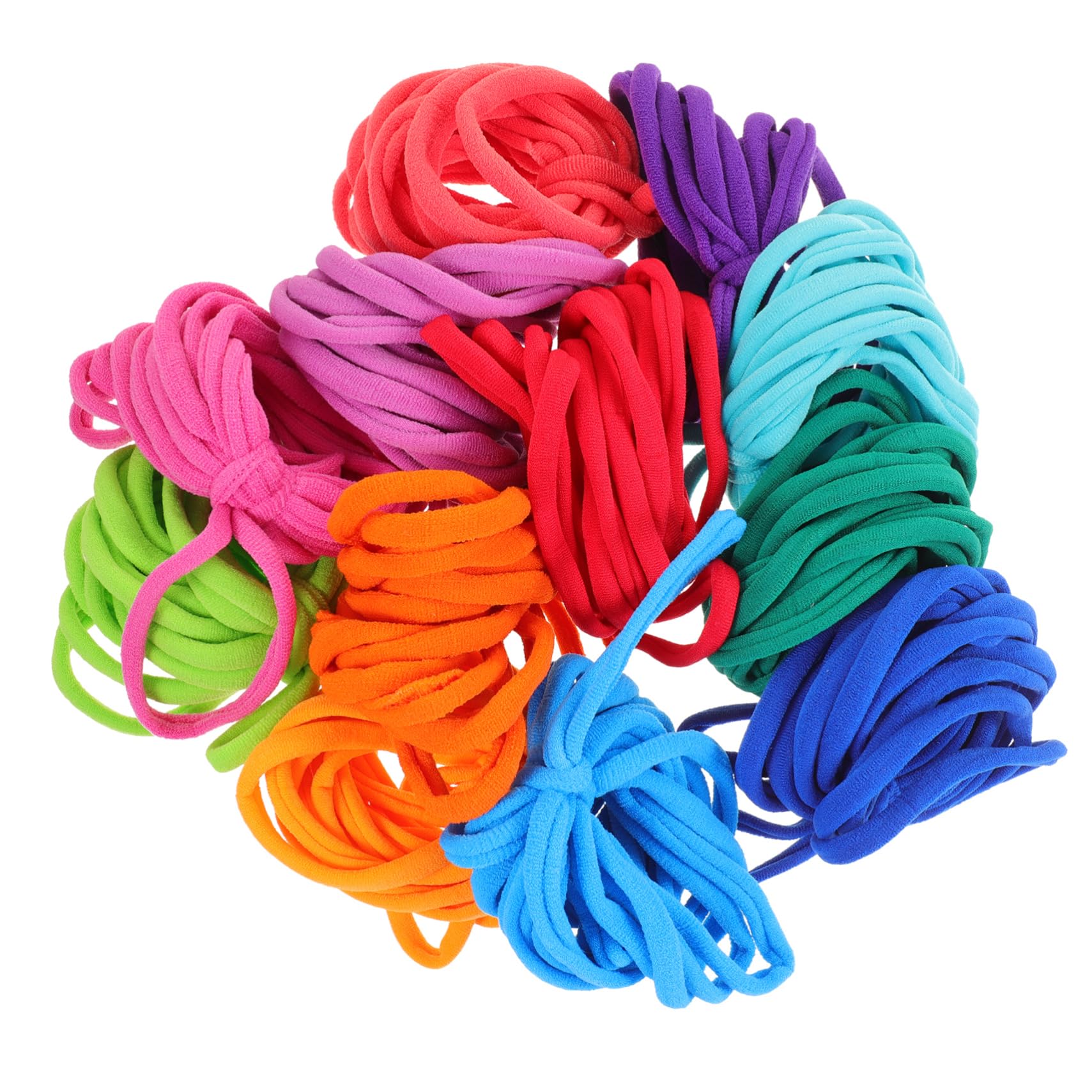 192pcs Elastic Braided Rope Weaving for Potholder Loom DIY Holiday Stocking Stuffers Loom Potholder Loop Refill Christmas Socks Loom Kit for Kids Child Lota Elasticity Acrylic