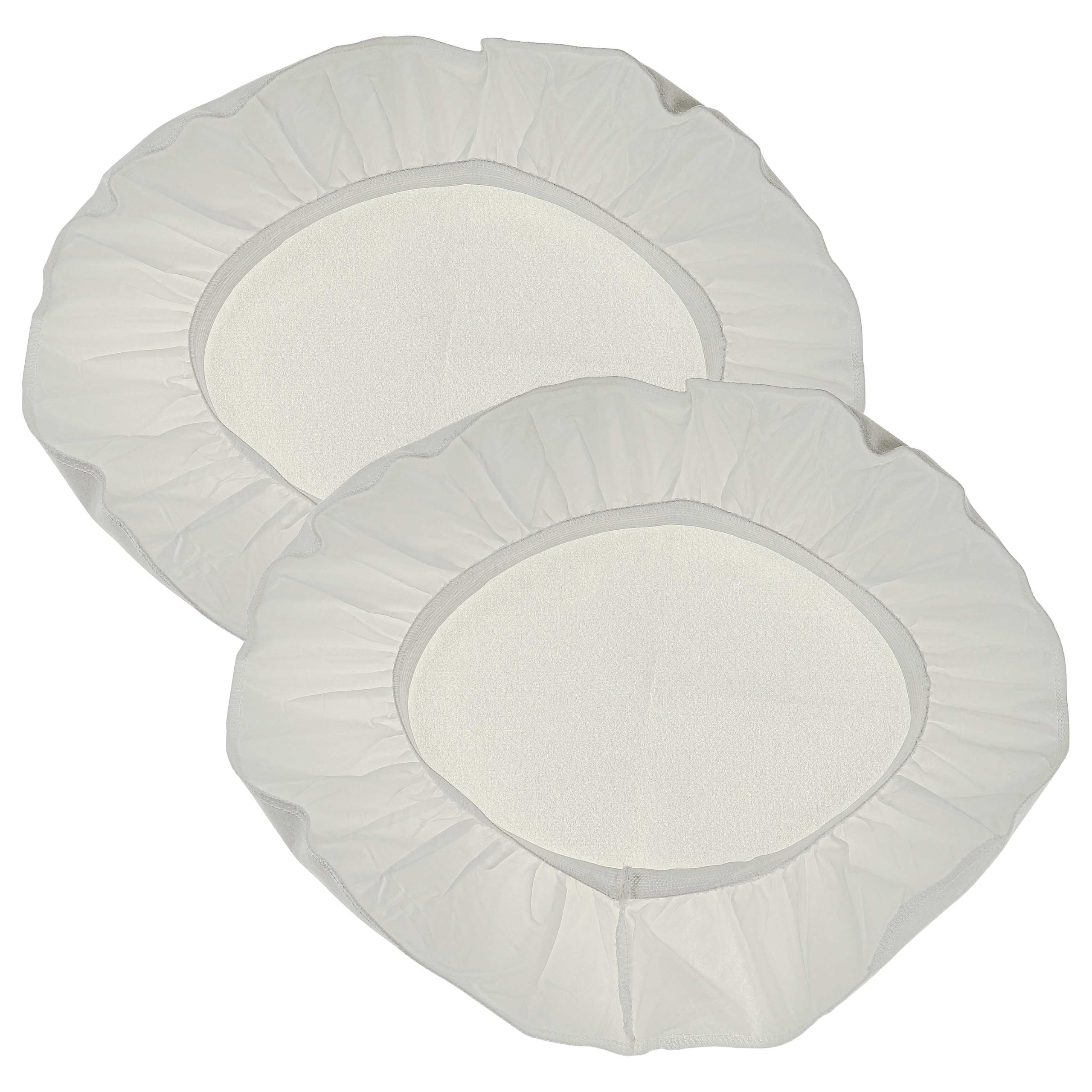 vhbw 2x Filtres à membrane compatible avec Würth ISS 55, ISS 45, ISS 35, ISS 32 aspirateur - Lot de filtres textiles blanc