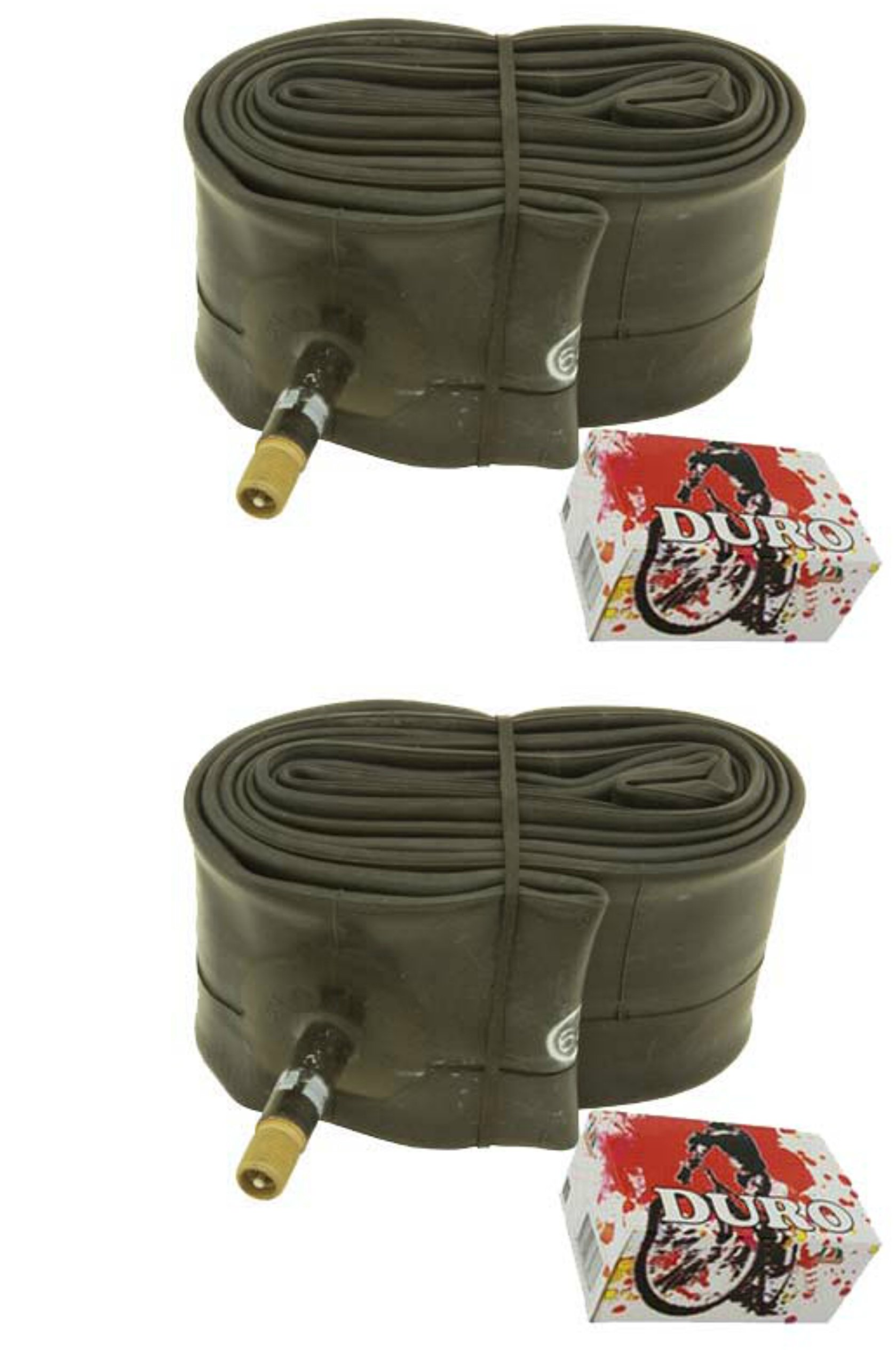 Two Tube Duro 20" x 2.125/2.35/2.50" 33mm Standard Schrader/Valve. Bicycle Tube, Bike Tube, Cruiser Bike Tube, BMX Bike Tube, lowrider Bike Tube