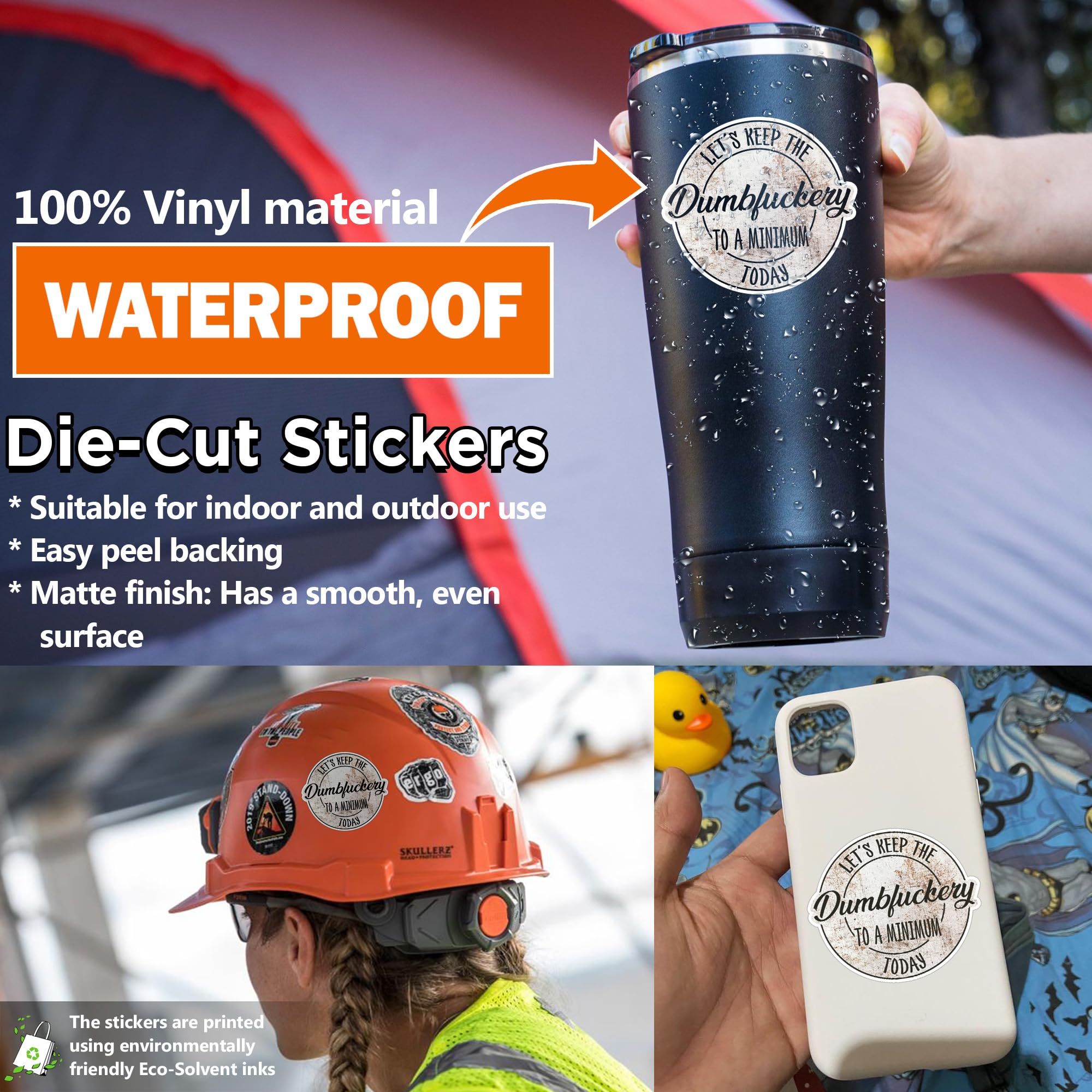 3Pcs Funny Sticker Pack - "Let's Keep The To A Minimum Today" Sarcastic Vinyl Decals