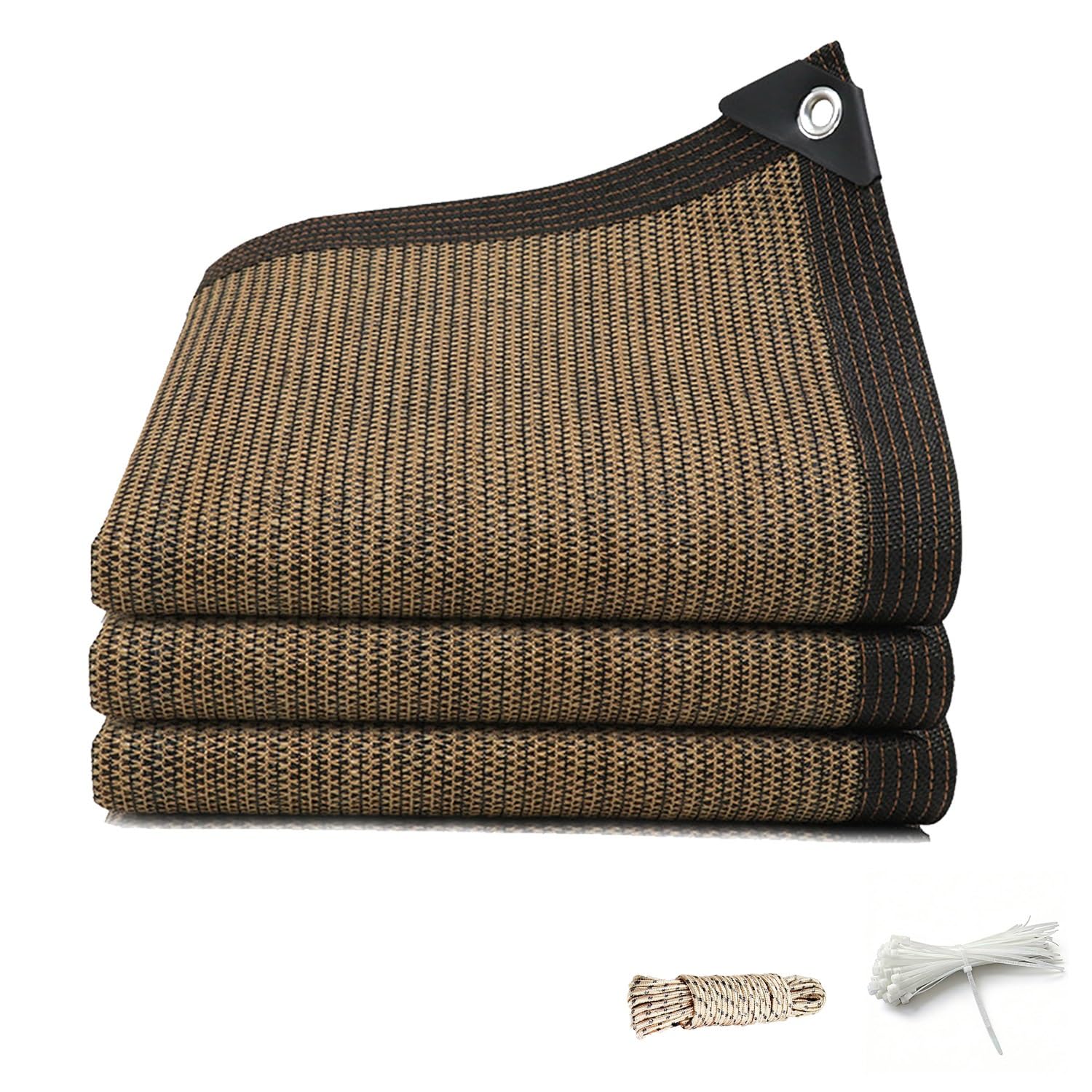 Filet protection solaire 80% respirant grande toile d'ombrage avec œillets