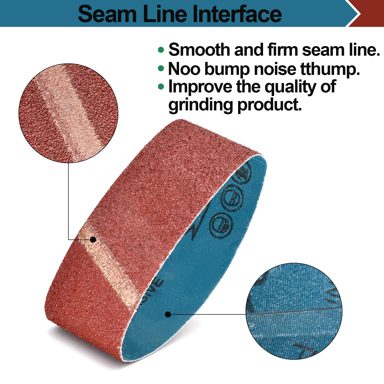 Trivd Frol 18-Pack Sanding Belts (4x36 Inch) - 40/80/120/150/240/400 Grits For Belt Sanders - Wood & Metal Sanding