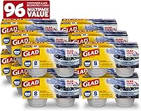 Vista 17 de Glad GladWare Mini Recipientes Redondos para Almacenamiento de Alimentos - Contenedor Pequeño de Comida con Capacidad para hasta 4 Onzas