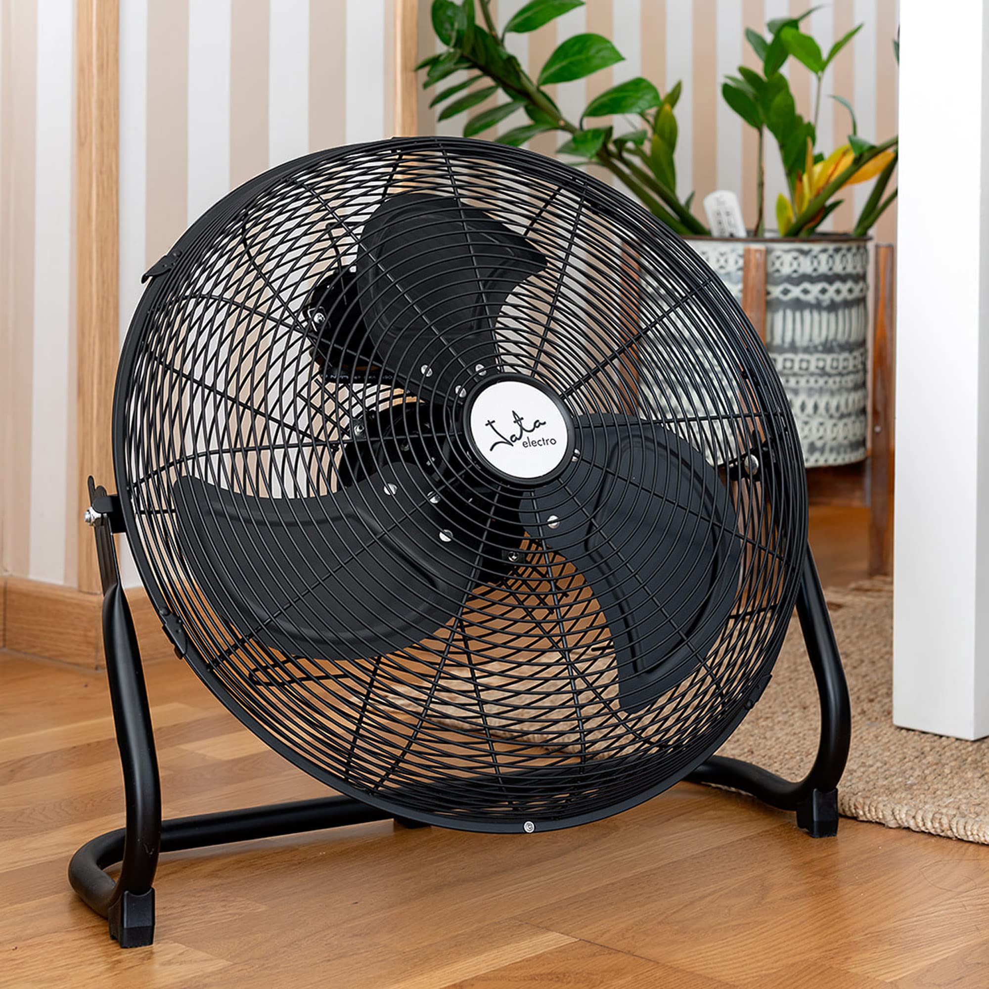 JATA JVVP3055 Circulateur Sur Pied Industriel Avec 3 Pales Métalliques