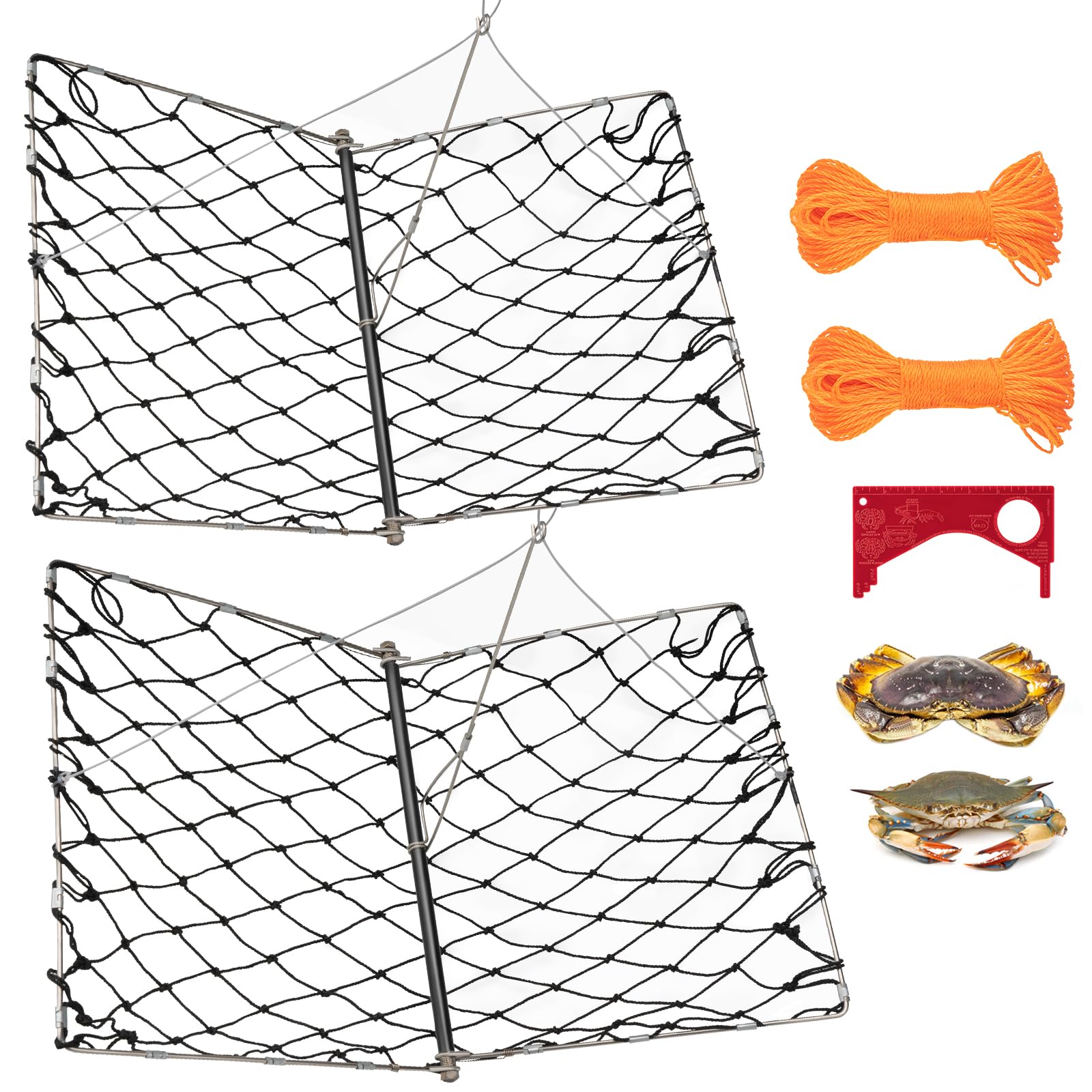 QualyQualy Foldable Crab Trap 2-Pack