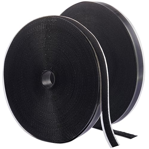 Tiras adhesivas para tela (72 pies x 1/2 pulgada), se pegan sin coser ni planchar, para ropa y cortinas, cinta de dobladillo de doble cara con