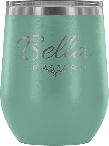 Con aislamiento vaso de vino con tapabella12oz vasos de vino de acero inoxidable de vidriodoble pared aislado al aspiradora taza de viaje para vino