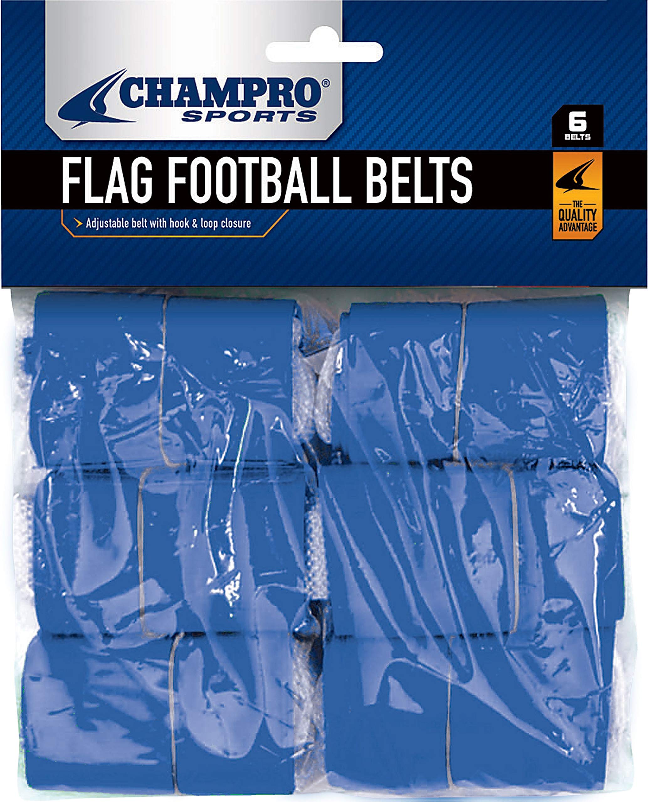 Champro A105 Flag Belts, 6 Package (Royal)