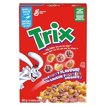 General Mills, Trix Fruity Shapes Cereal, 303g/10.7oz., {Imported from Canada}