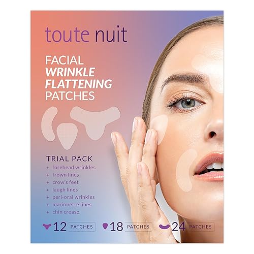 Toute Nuit - Parches antiarrugas cinta facial paquete de prueba 3 formas de frente alrededor de ojos y labios 54 parches Toute Nuit - Parches antiarrugas cinta facial paquete de prueba 3 formas de frente alrededor de ojos y labios 54 parches