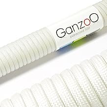 Ganzoo Paracord 550 Seil 4mm Schnur Typ 3, Nylon & Polyester, ideal für Basteln von Hundeleine Halsband Armband/Camping Survival und Outdoor (3/15/30/100 Meter) Allzweckseil 7 Innenstränge