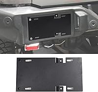 Vista 10 de Marco de matrícula frontal para Ford Bronco 2021 2022 2023 2024 2025 Accesorios de aleación de aluminio resistente soporte de montaje de placa Negro