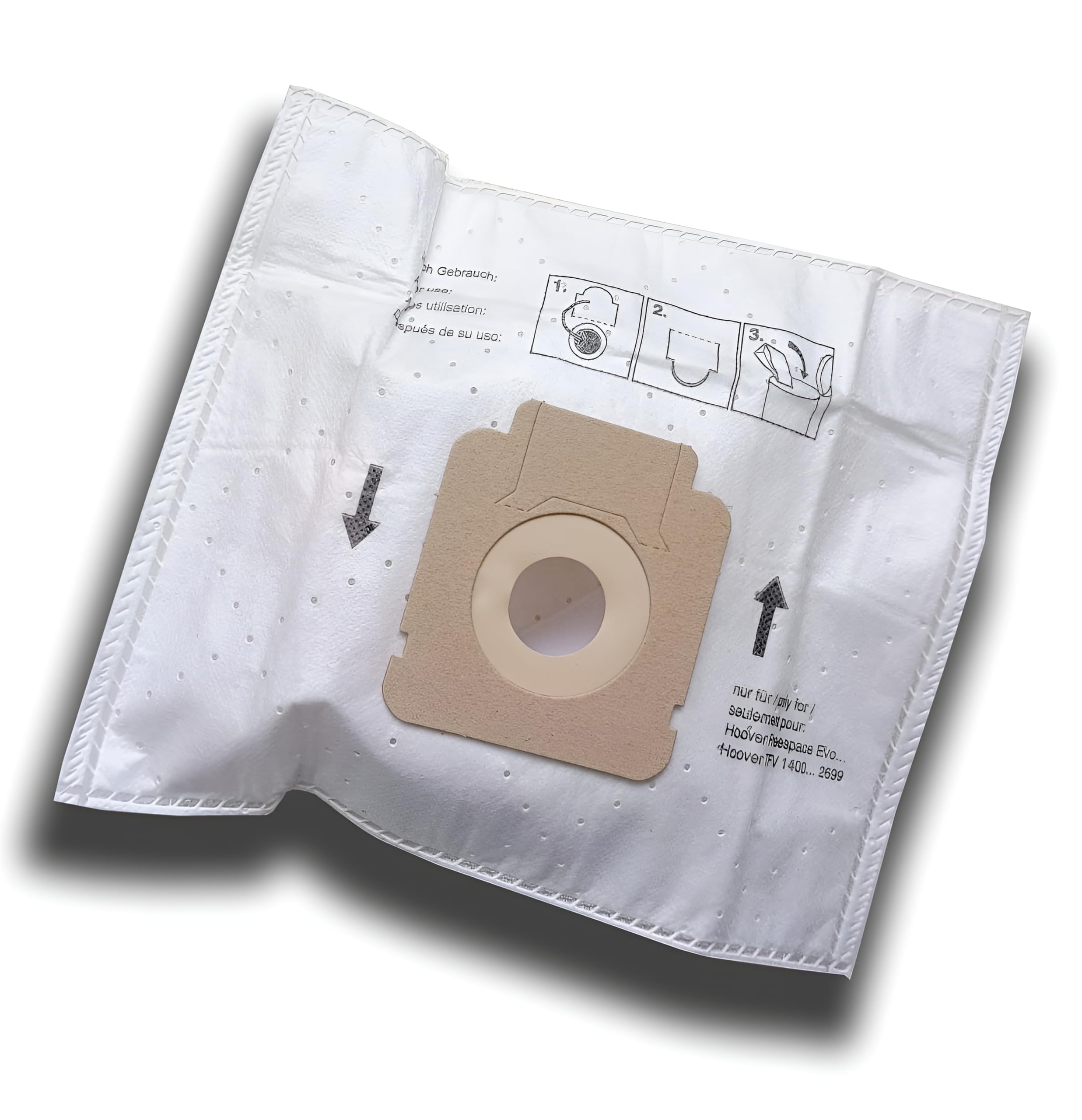 10 x Vacuum Cleaner Bags for Hoover TW 1750 Sprint Silent Power 1700 W, Capture TCP 2010