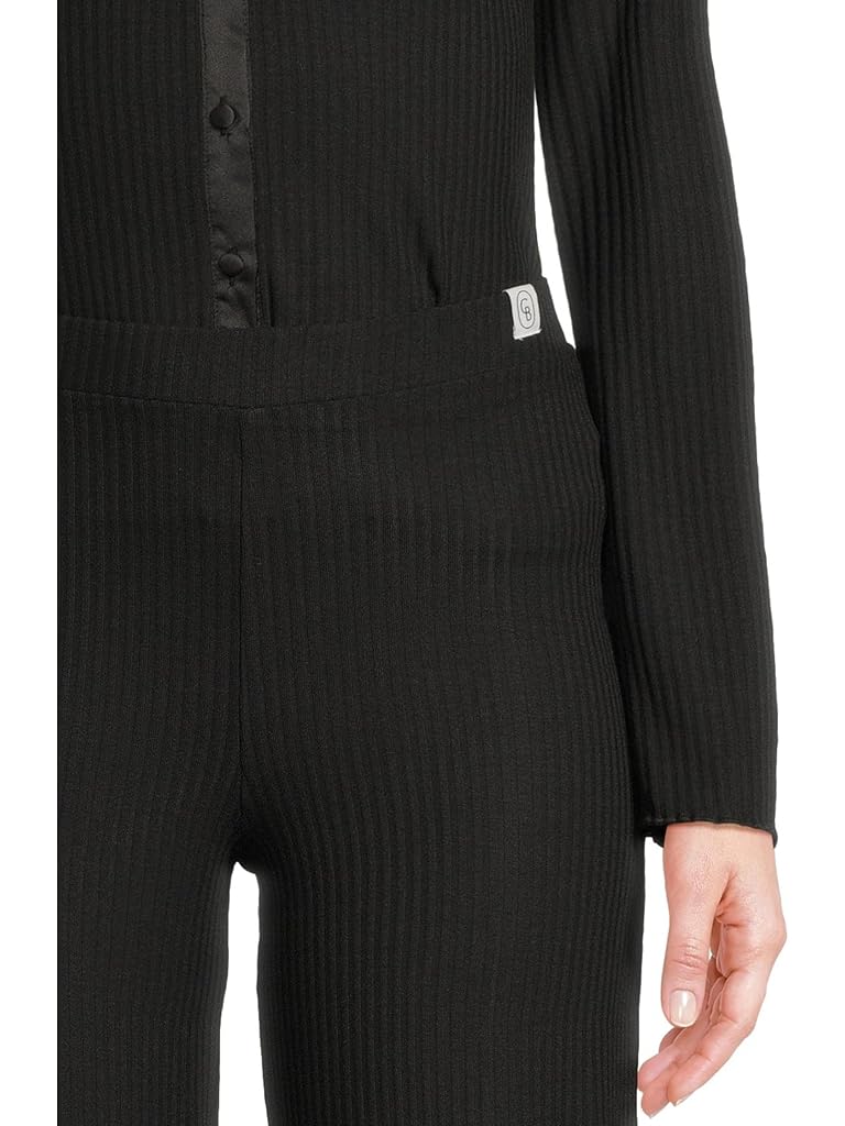 Black Cosabella Baciami Wrap Top Pant Pajama Set