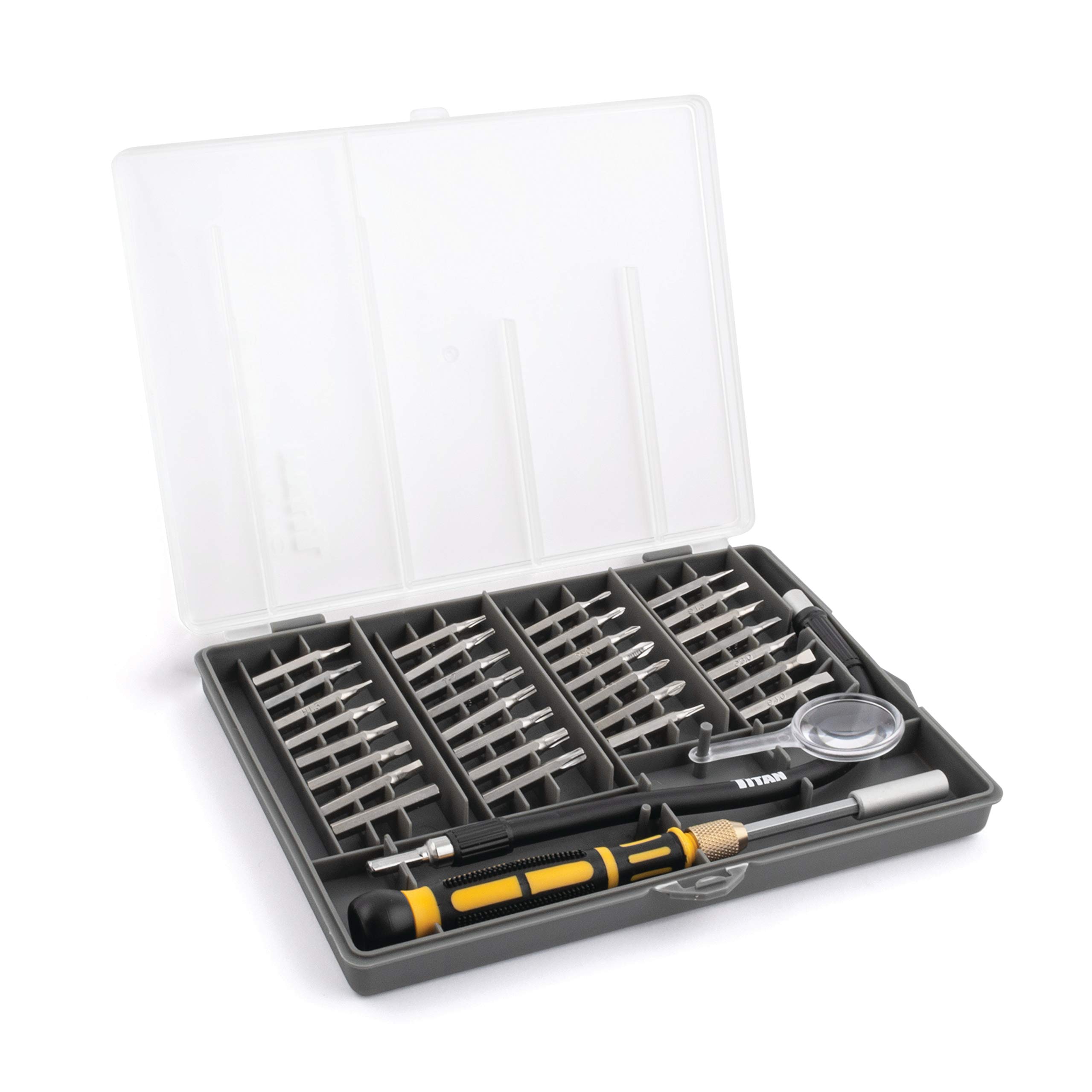 TitanTools 16093 33-Piece Multi-Bit Precision Screwdriver Set,Chrome