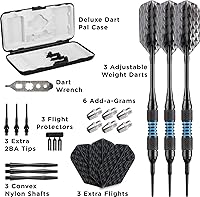 Vista 4 de Viper Bobcat Adjustable Weight Soft Tip Darts with Storage/Travel Case
