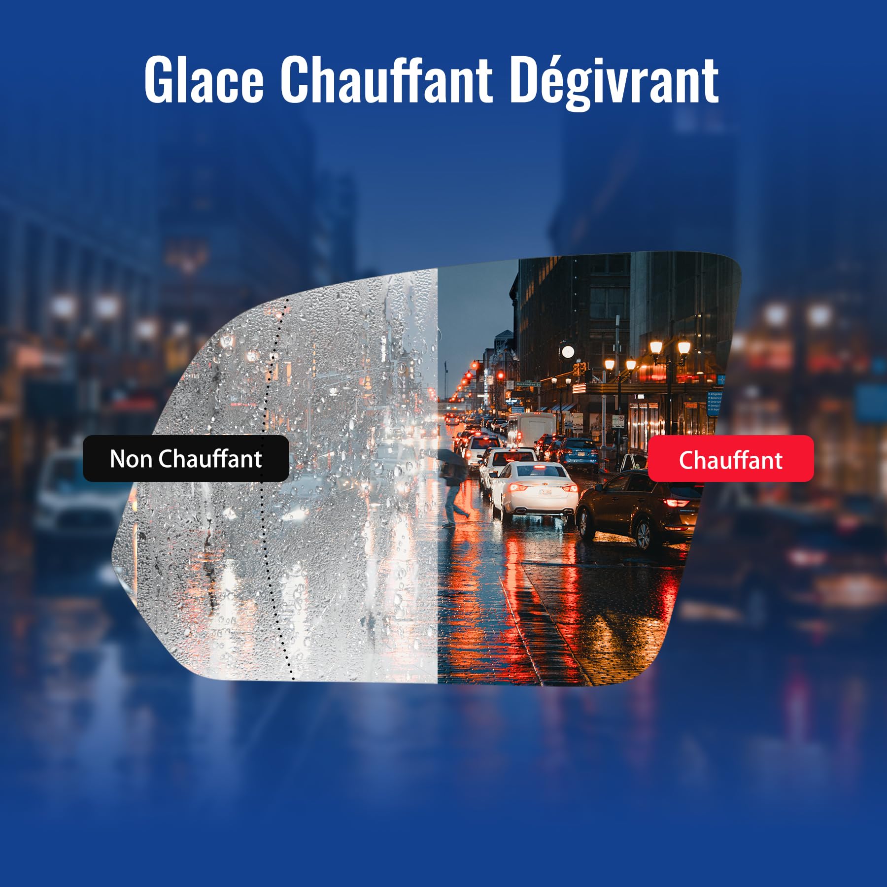 Glace Rétroviseur Gauche pour Mercedes Vito Classe V W447 2014-2020