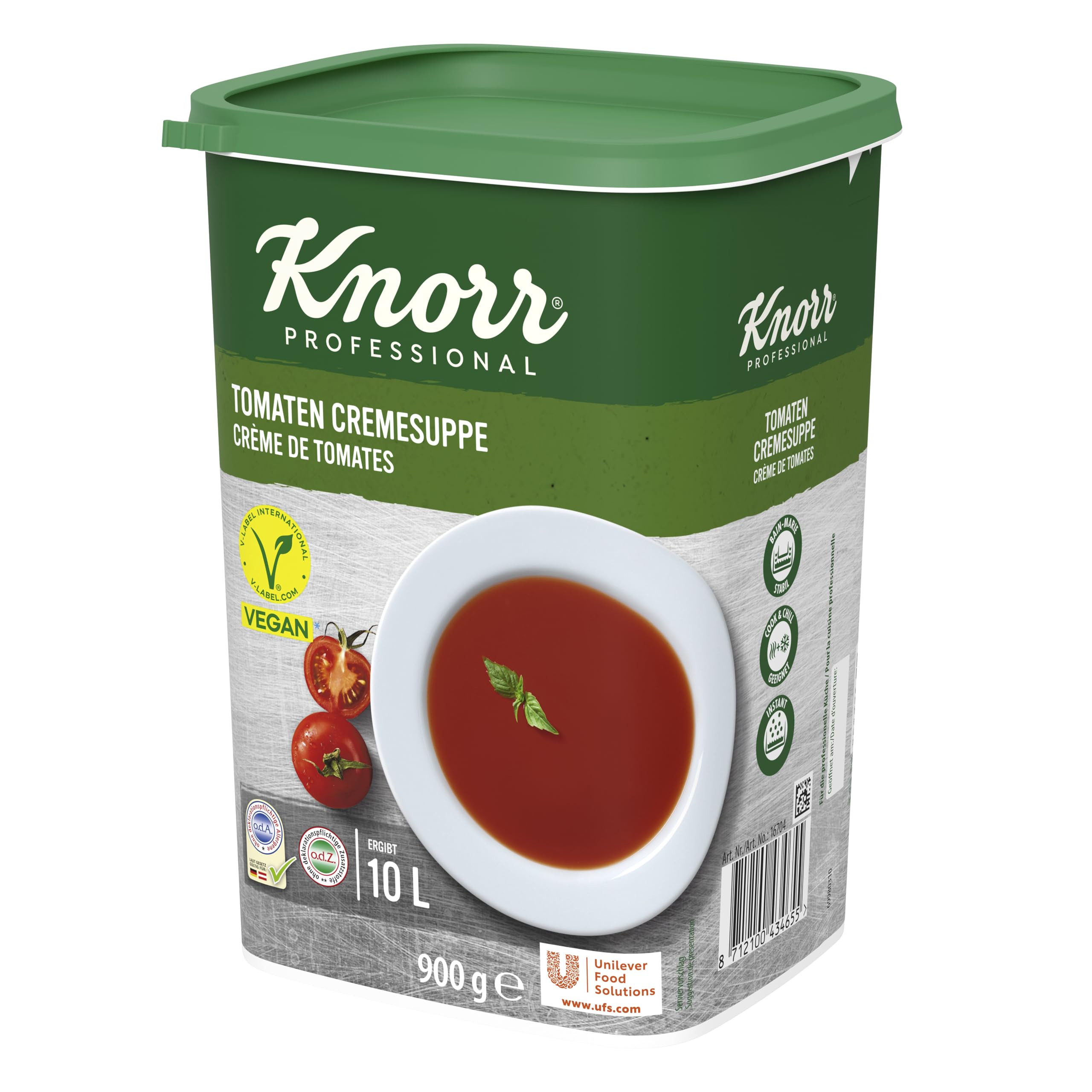 Knorr Tomaten Cremesuppe gebunden Trockenmischung (frischer, intensiver Tomaten Geschmack) 1er Pack (1 x 900 g)