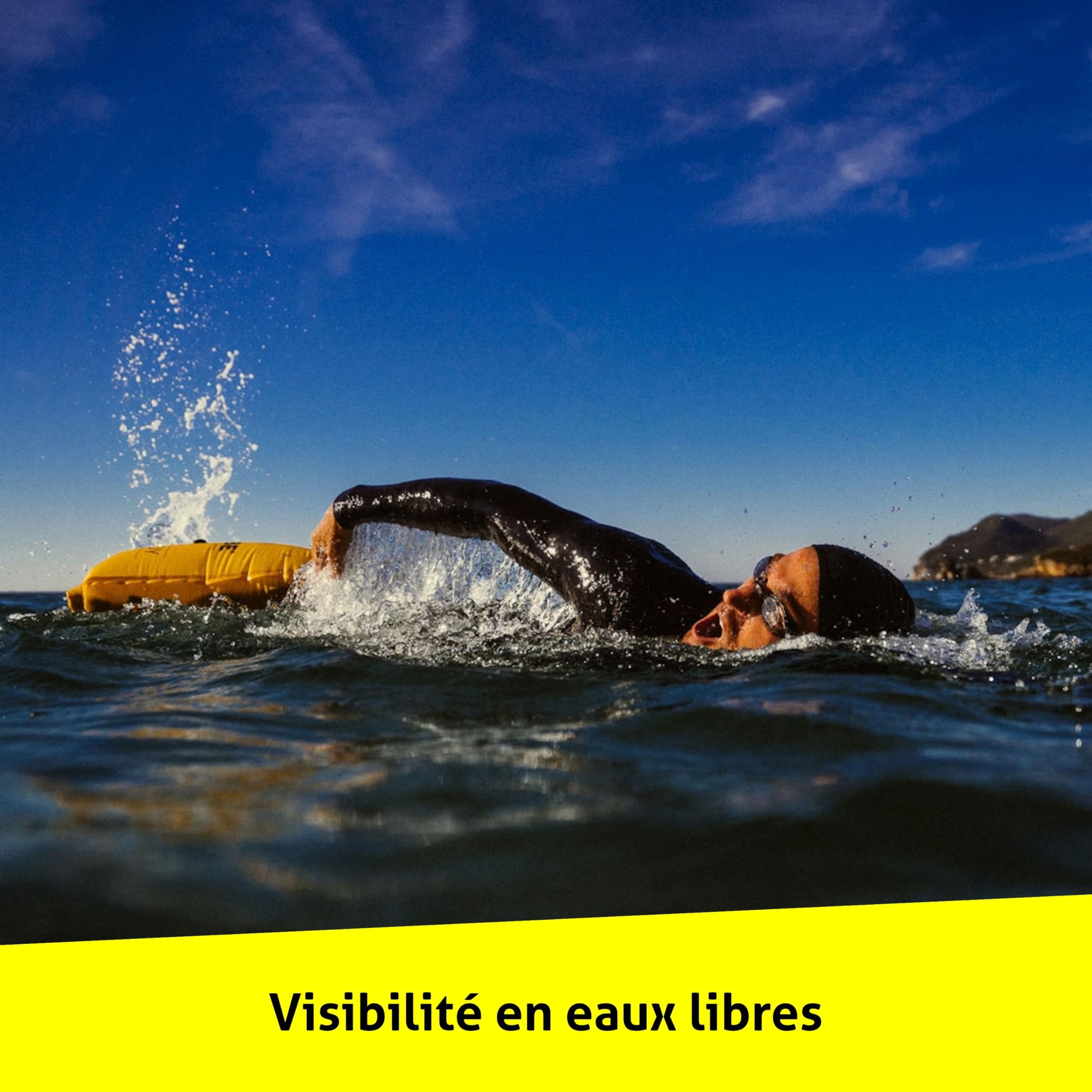 Restube Bouée Flottante, Sac de Natation Étanche sans PVC Haute Visibilité pour Les Amateurs de Natation, Triathlon et Autres Sports Nautiques