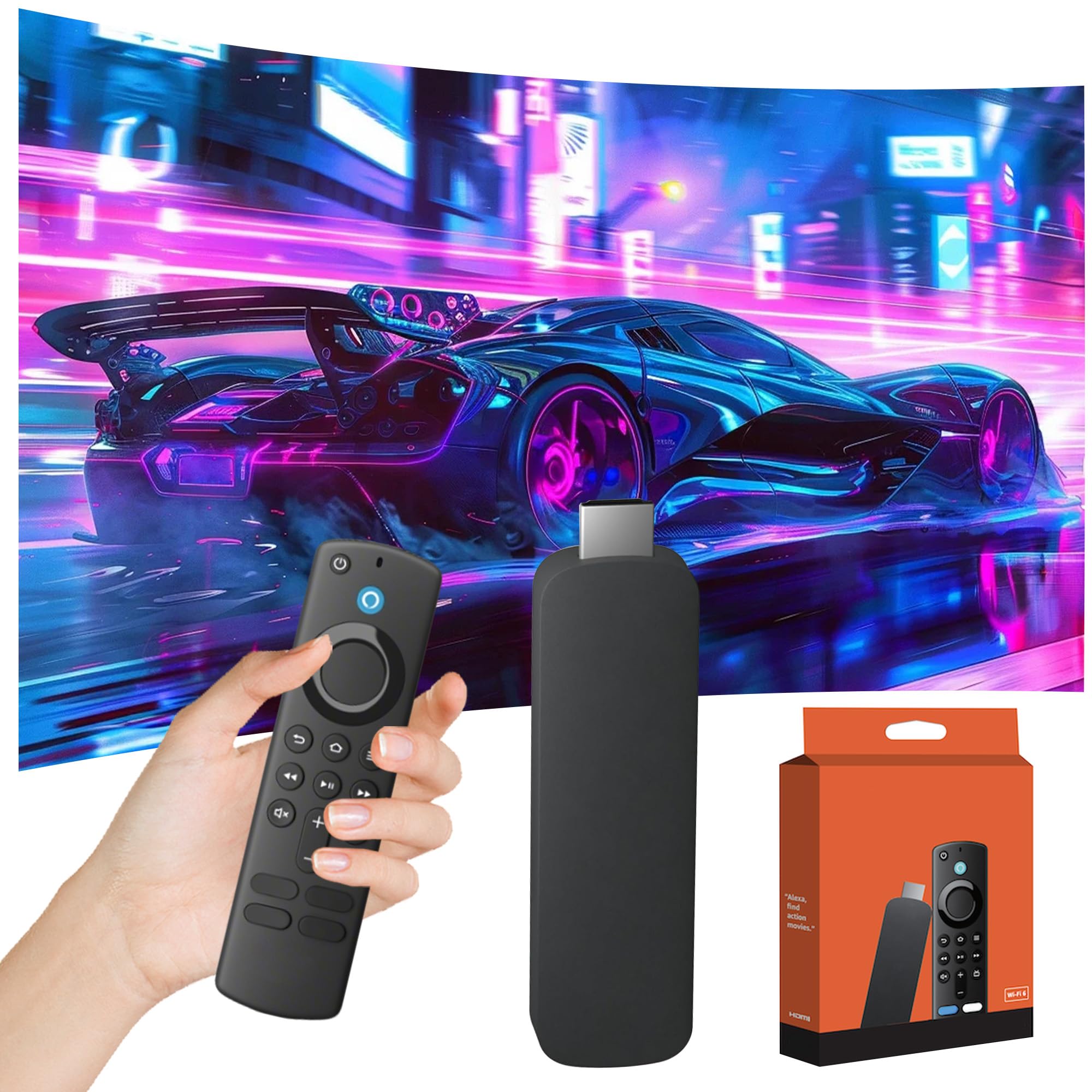 H10 TV Stick, Clé TV Intelligente HD, Android 16.0, Processeur Quad‑Core H313, Compatible Wi‑FI et Bluetooth, Appareil Plug & Play pour TV Internet, Idéal pour Cinéma Maison et Voyages