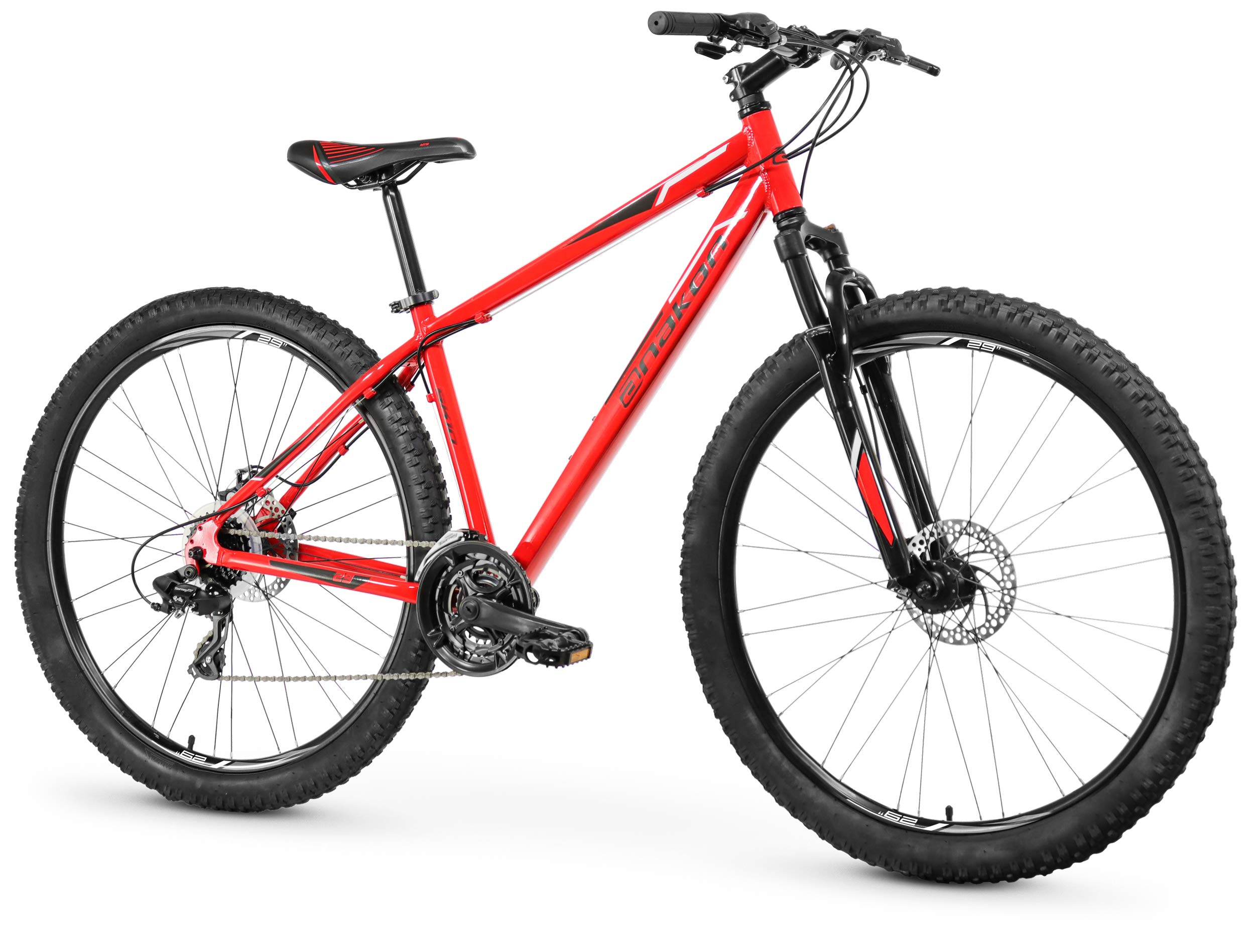 Bicicleta montaña SHIMANO SK10 29", Aluminio, 24v., Doble Frenos de Disco, Suspensión Delantera, roja, (varias tallas)