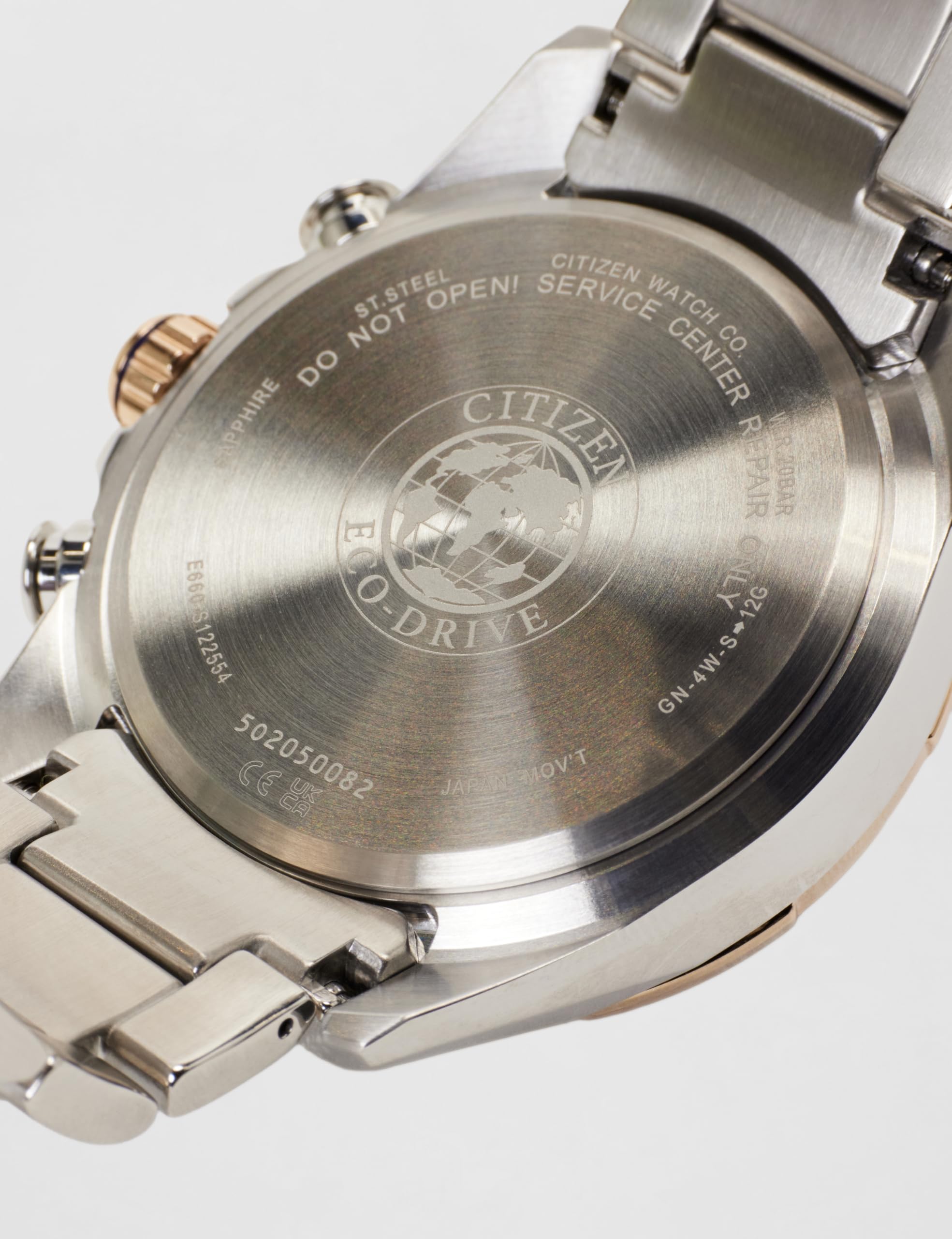 Citizen Herren Analog Eco-Drive Uhr mit Edelstahl Armband CB5916-59L