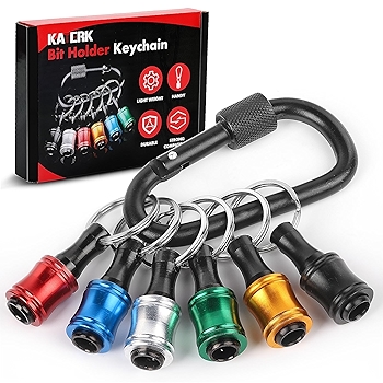 Katerk Quick-Change Hex Shank Screwdriver Bit Holder with Carabiner