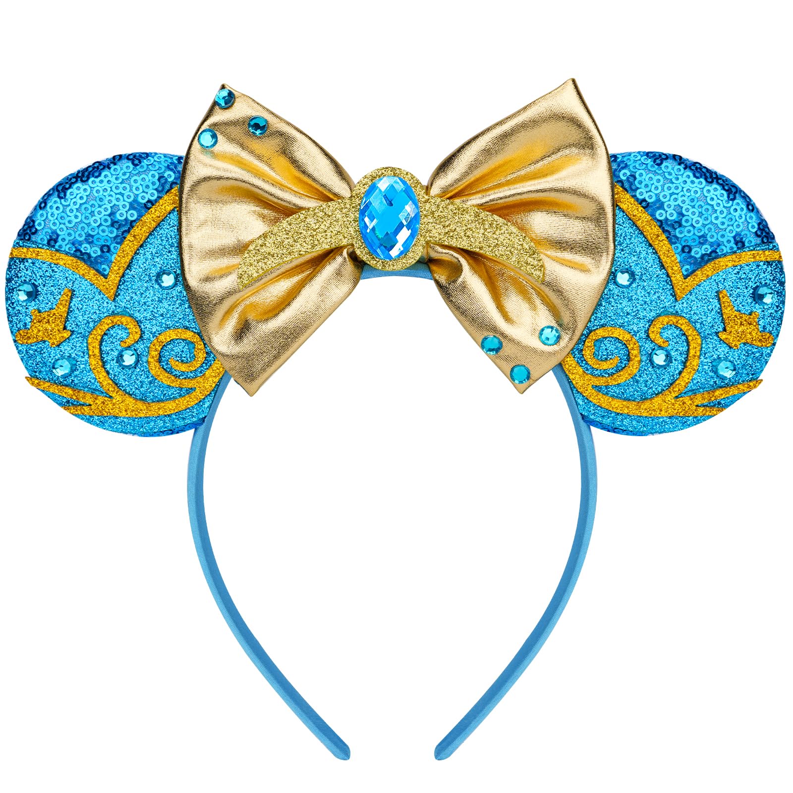 Photo 1 of HAMUTH Mouse Ears Headband, Princess Mouse Ears Headband for Women Girls Adult, Princess Decorations for Party Trip Parks Cosplay Accessories