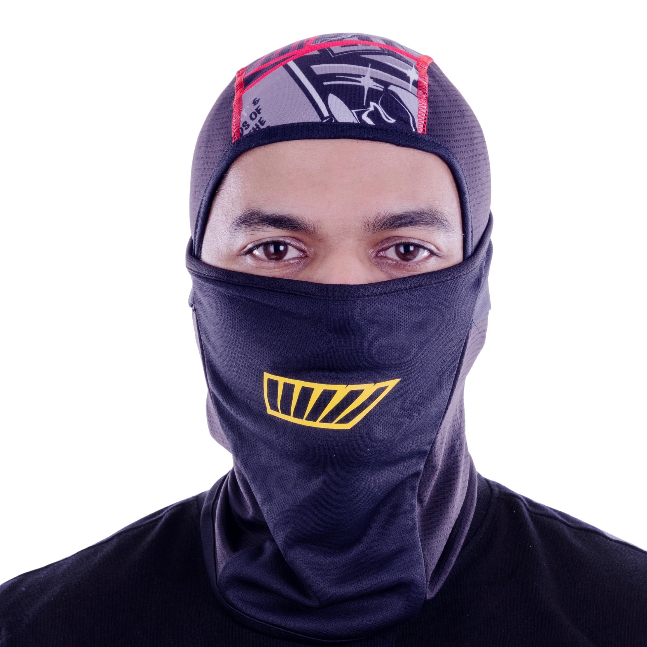 Tiivra Heatseeker Multiuse Balaclava for Bikers, Full Face Mask for Riding, Cycling,Running,Sun & Dust Protection, Free Size